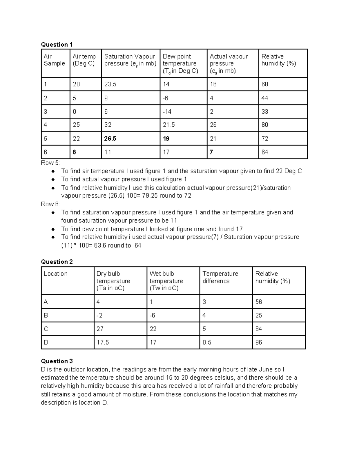 Lab #4 Geo - lab 4 - Question 1 Row 5: To find air temperature I used ...