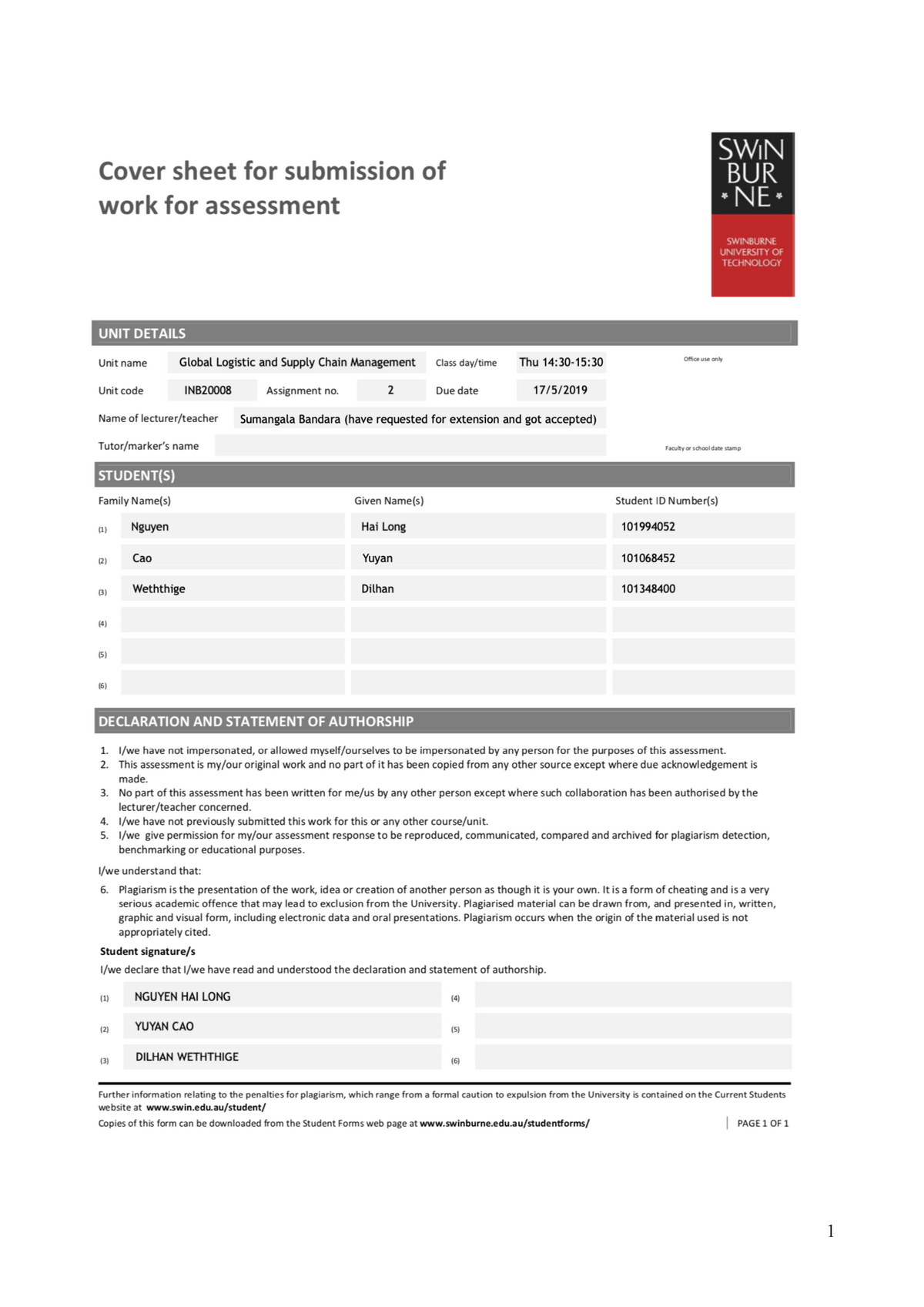 Assignment-final 2 - Assignment - Table Of Content 1-executive Summary 