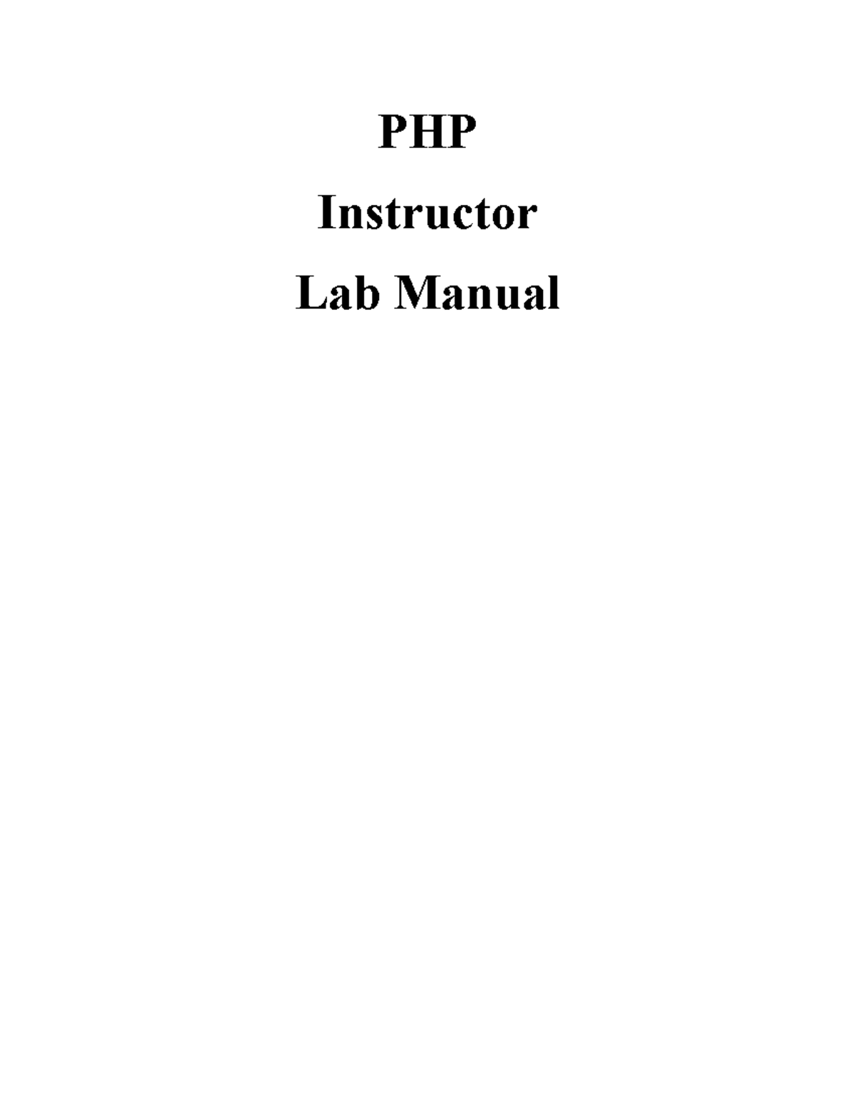 php lab manual with answers pdf