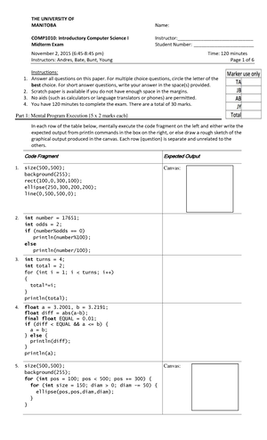 Assignment 5-COMP1010-Winter 2019 v2 - ASSIGNMENT 5: Arrays DEPARTMENT ...