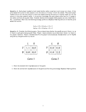 Introduction To Managerial Economics Cgms 402 Chapter 10 Game Theory