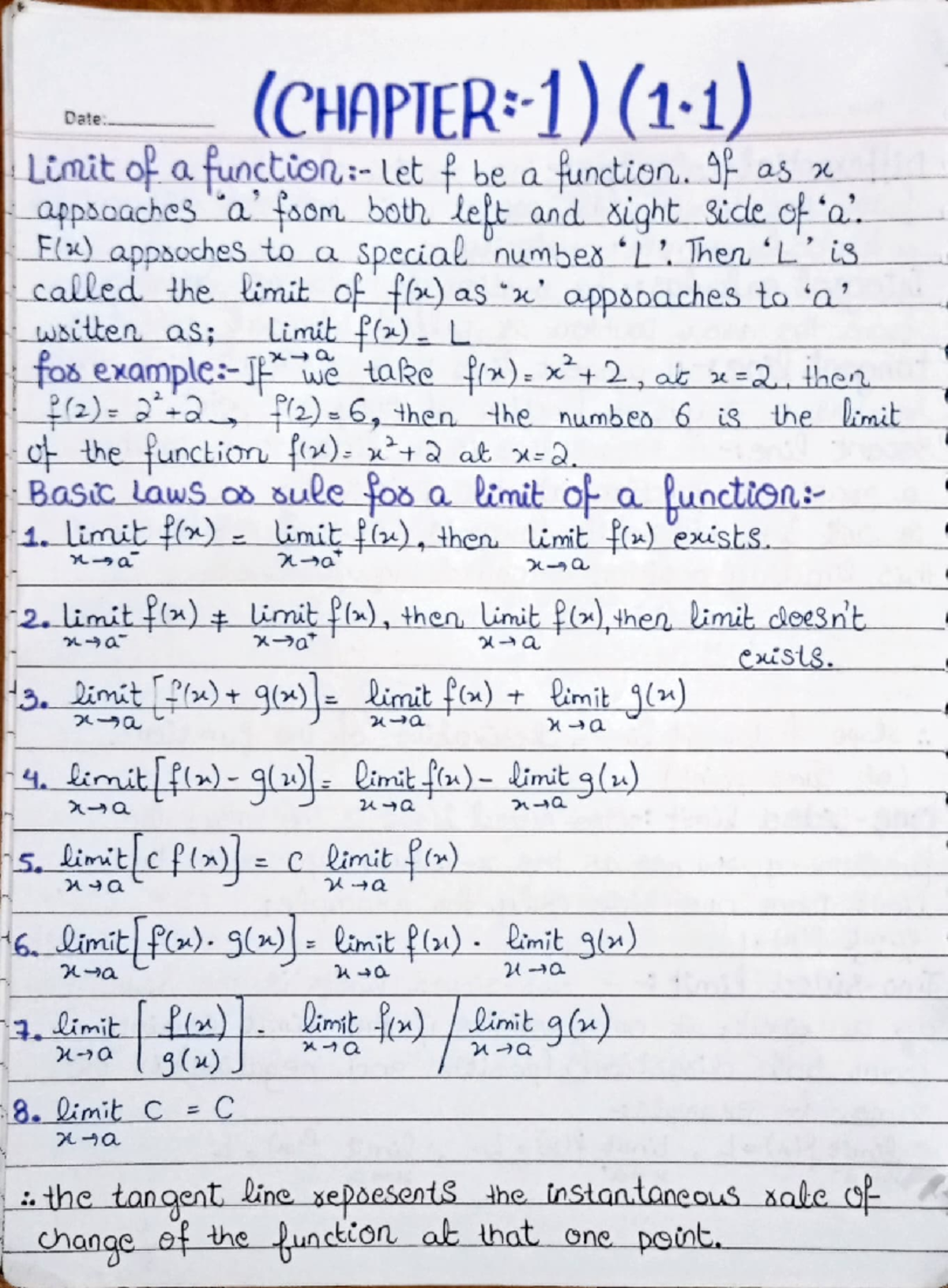 Maths notes of exercise 1.1 and 1.2 (complete) - Methods of ...