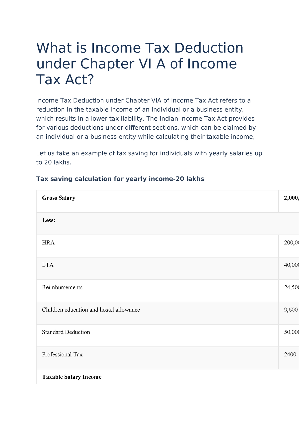 tax law assignment