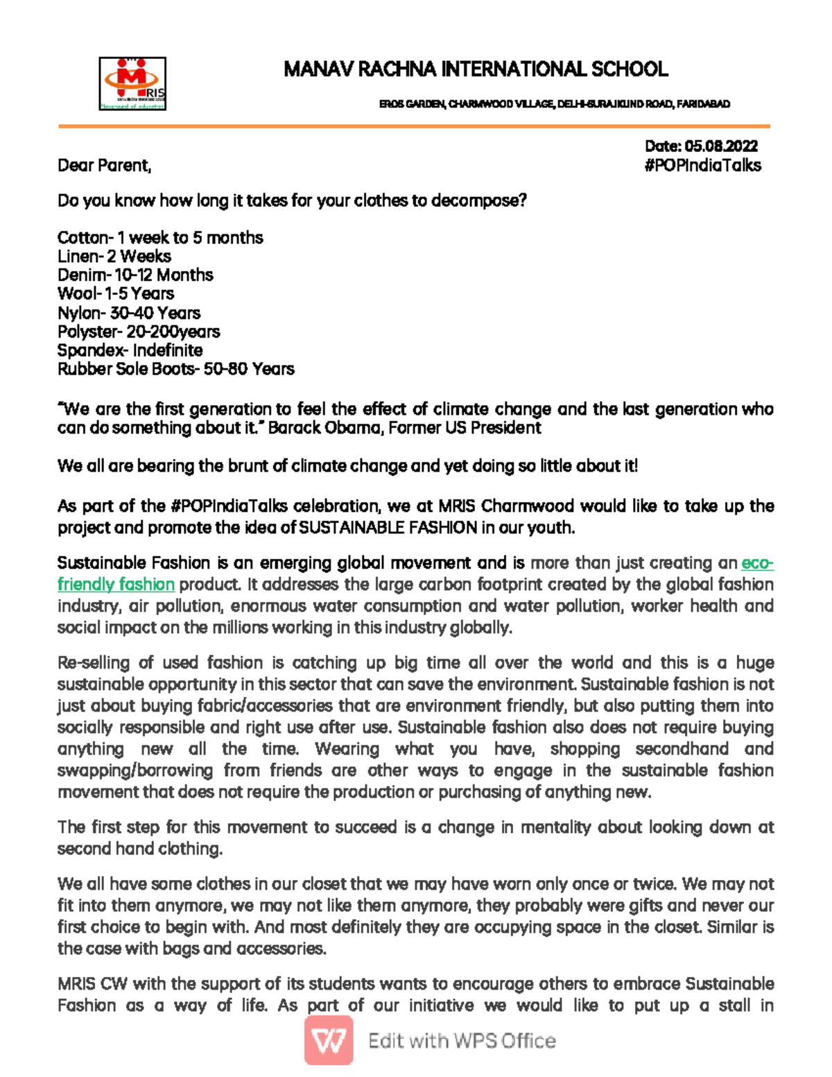 PRE Loved Possessions - MANAV RACHNA INTERNATIONAL SCHOOL EROS GARDEN, CHARMWOOD VILLAGE, - Studocu