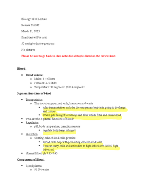 Micro Exam 2 Review - Professor Monaco - Micro Exam 2 Review Sheet ...
