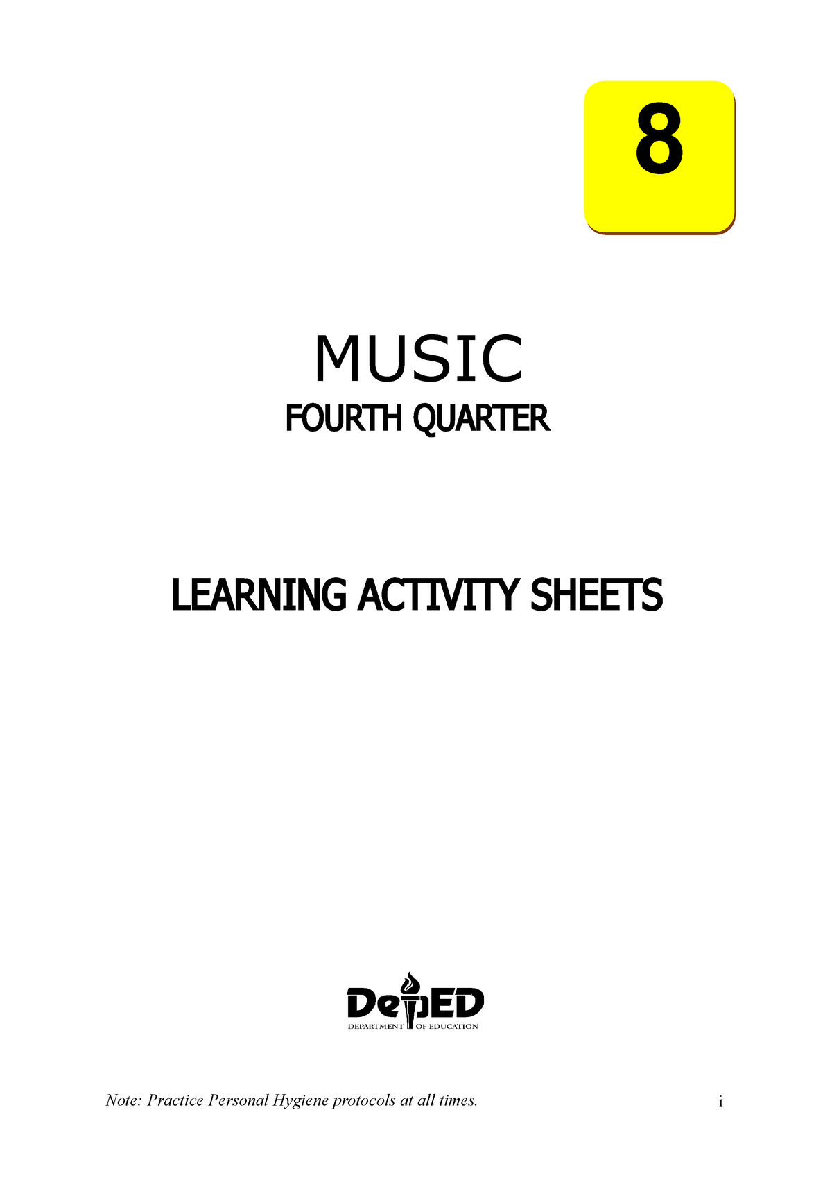 grade 8 music assignments