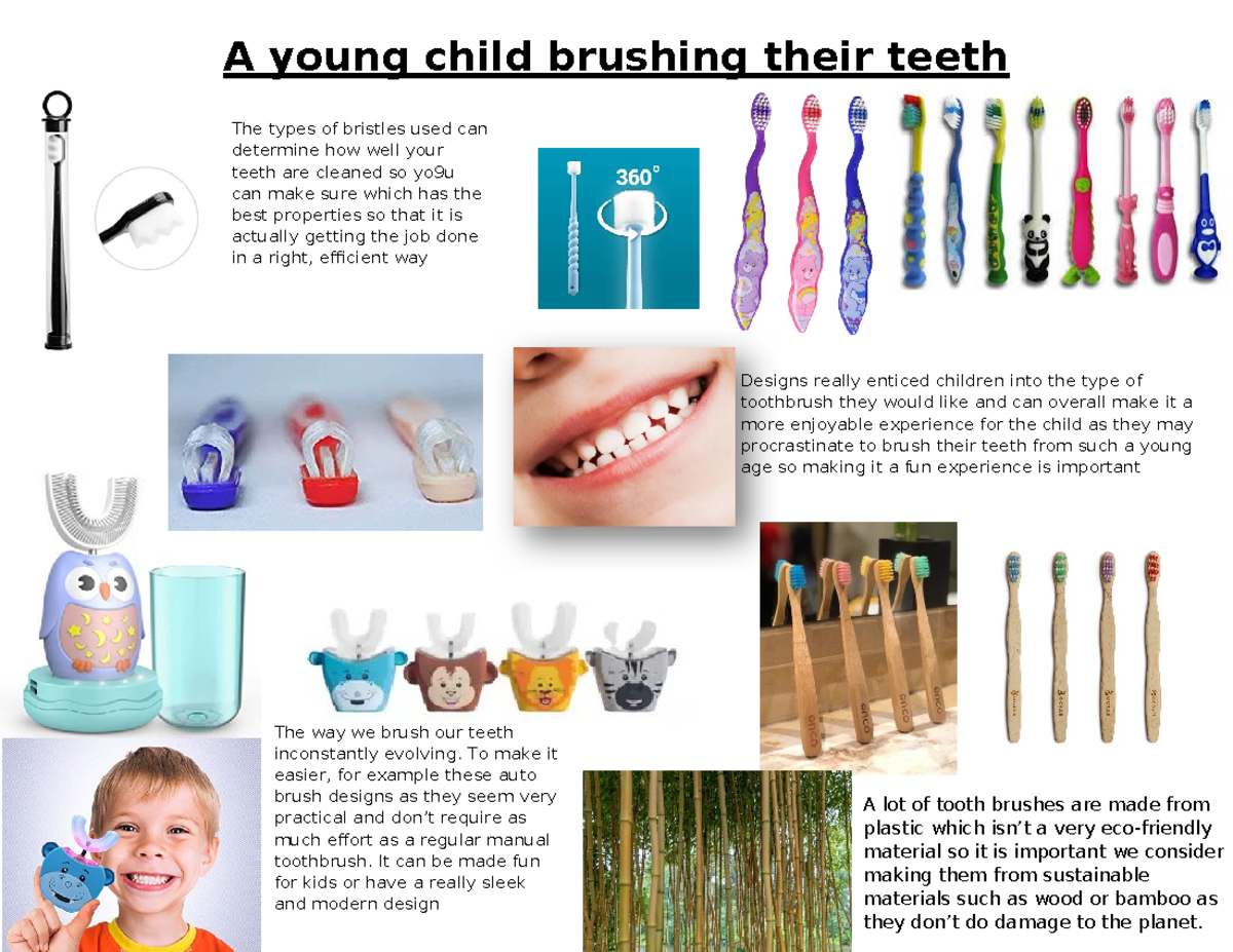 Tooth brushes - did this for access ignorex - A young child brushing ...