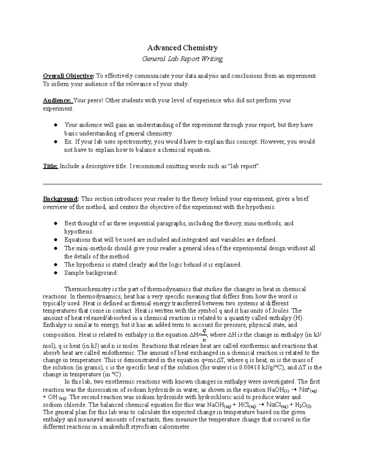 general-lab-report-guidelines-advanced-chemistry-general-lab-report