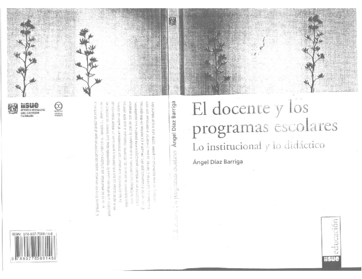 El Docente Y Los Programas Escolares Pdf