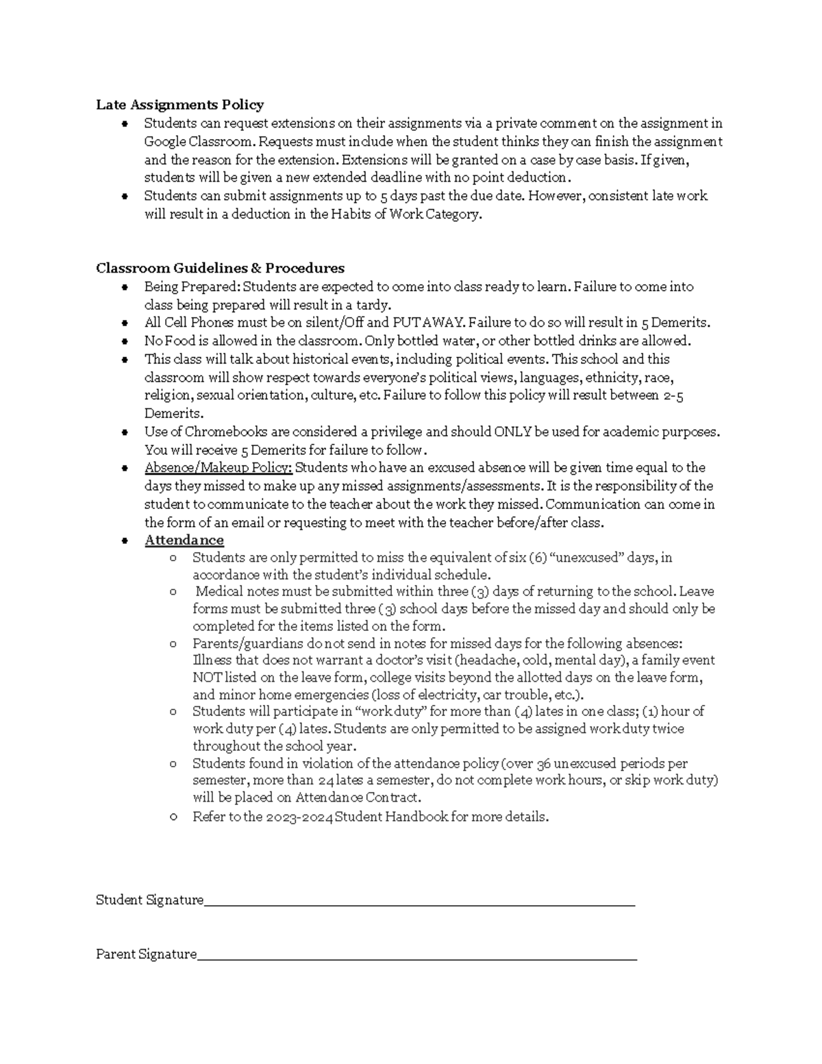 Daniel Monteon - United States History Syllabus - Google Docs - Late ...