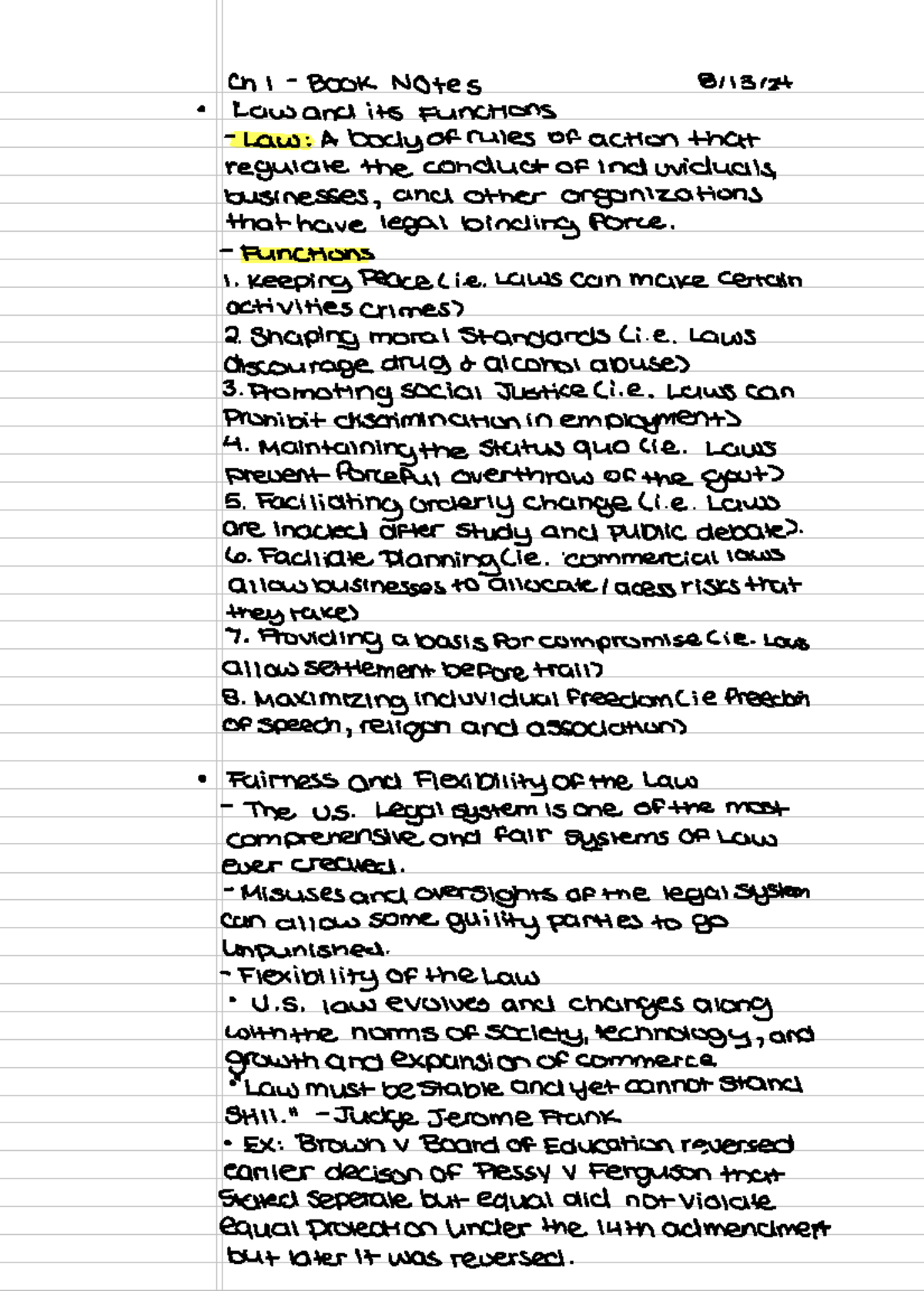 Business Law notes Ch 16 BUL 2241 Studocu