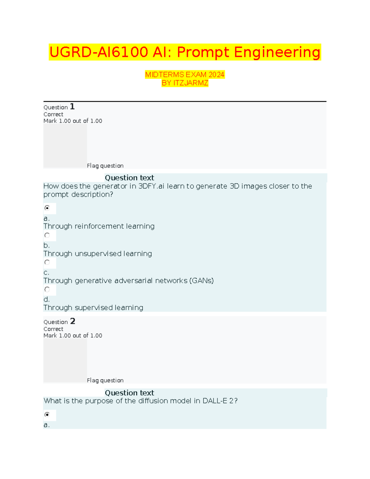 UGRD AI6100 AI Prompt Engineering Midterms V1 - UGRD-AI6100 AI: Prompt ...