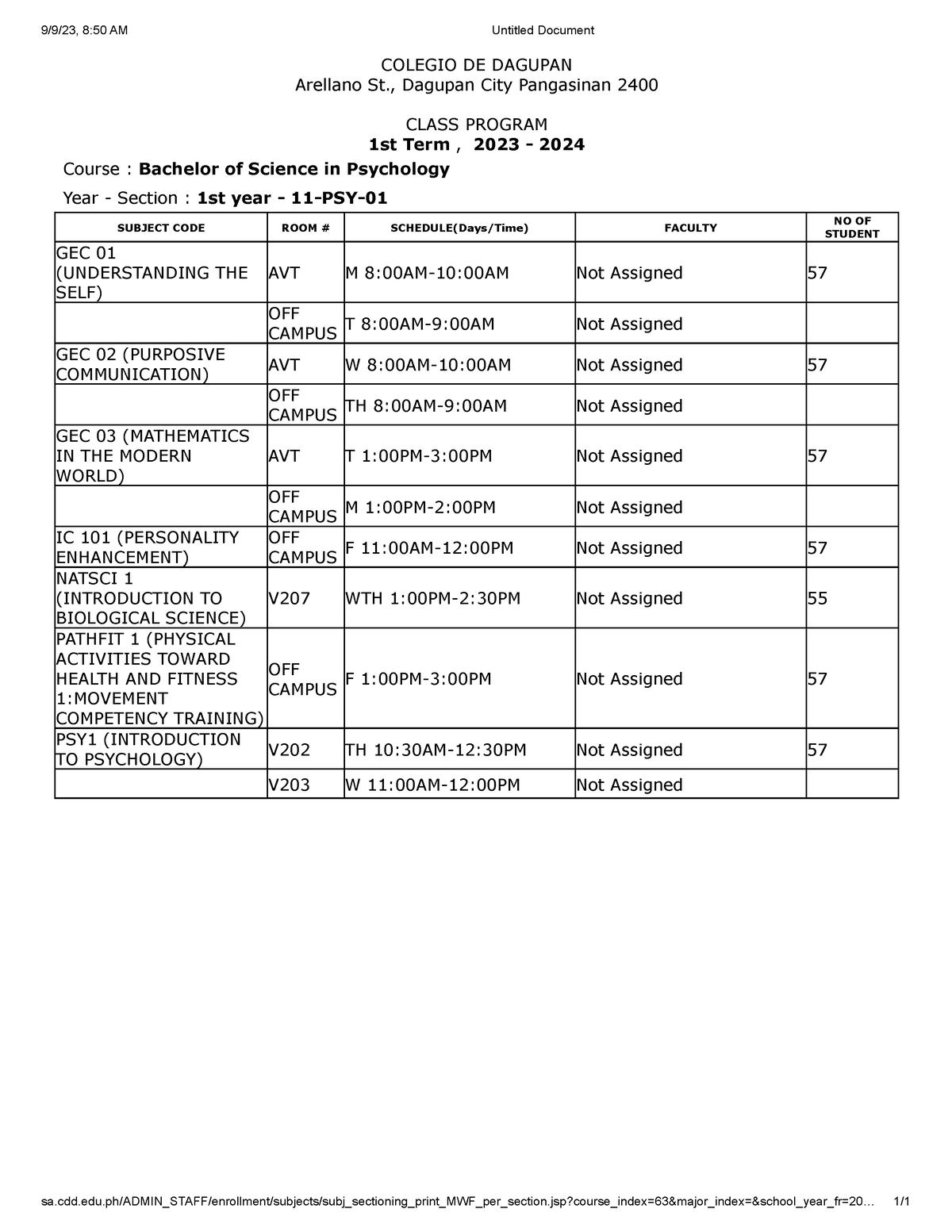 11-PSY-01 - To learn - 9/9/23, 8:50 AM Untitled Document - Studocu