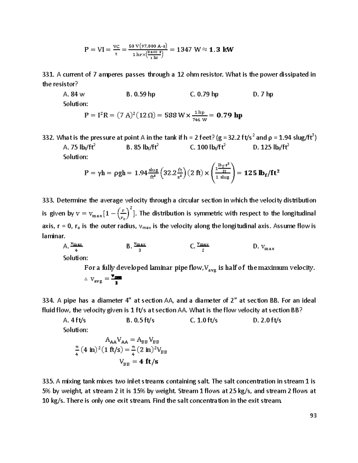 BLUE-BOOK-47 - n/a - 93 ( - ) ( ) A current of 7 amperes passes through ...