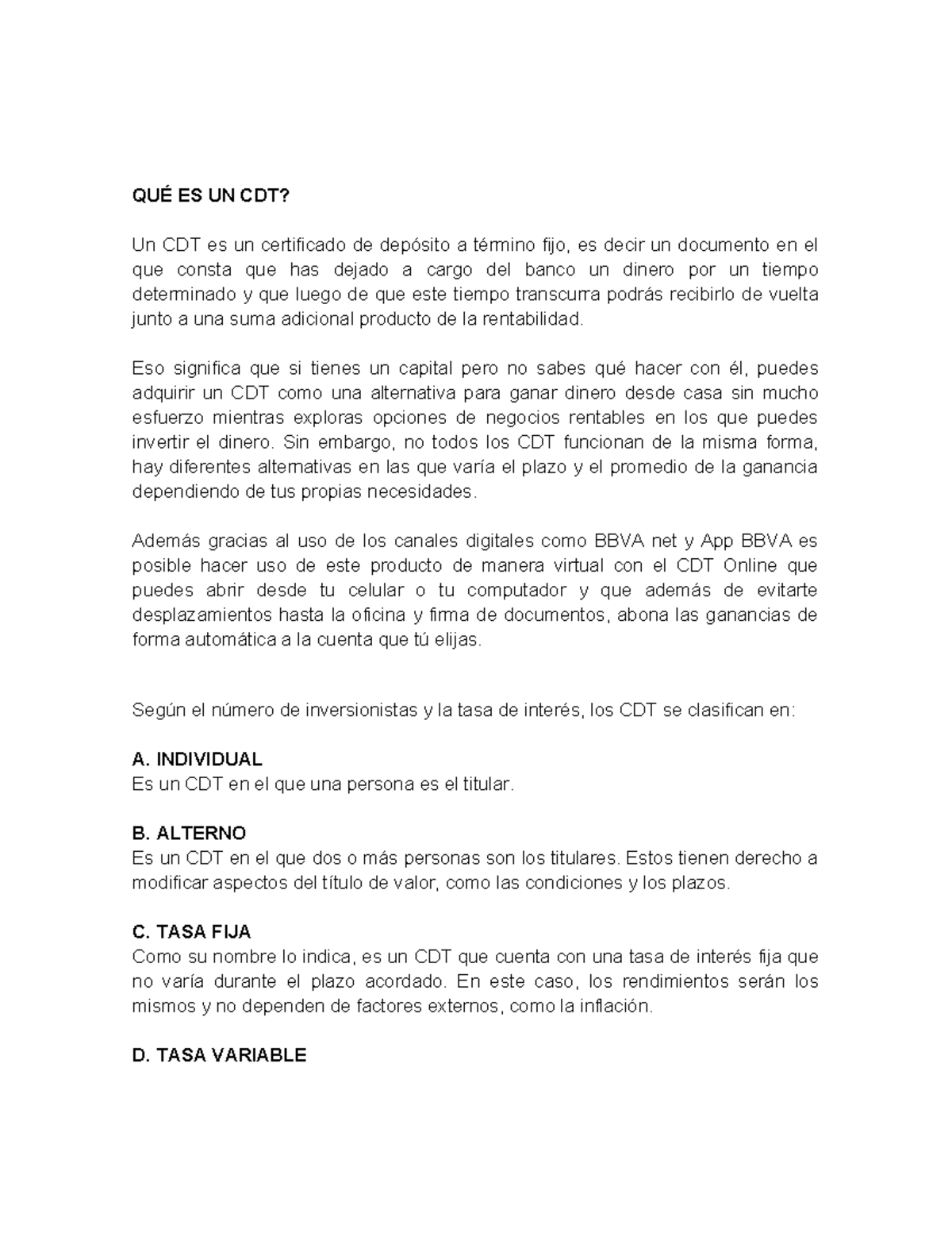 QUÉ ES UN CDT - Resumen ISBN - International Standard Book Number - QUÉ ...