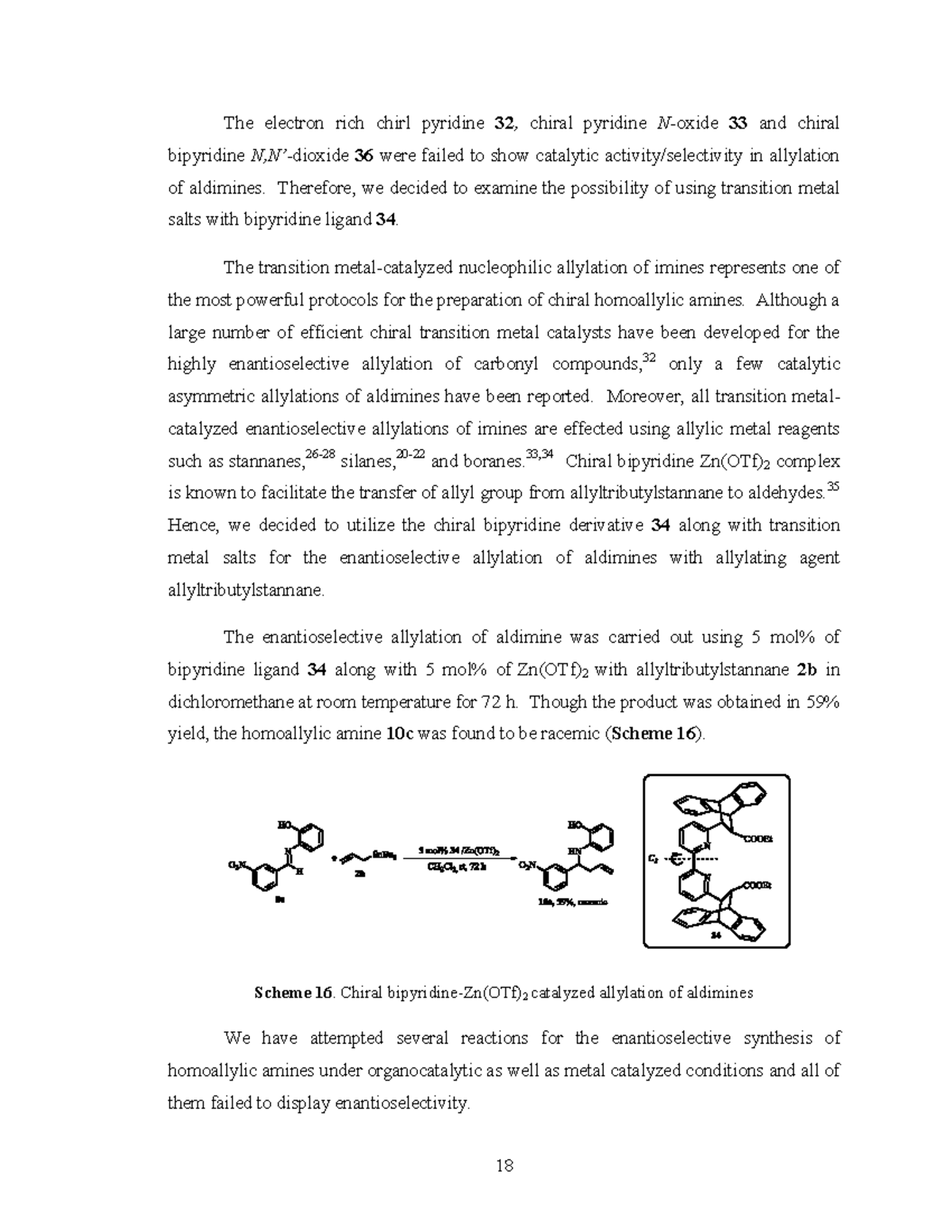 Organic Transformations-8 - The electron rich chirl pyridine 32 ...
