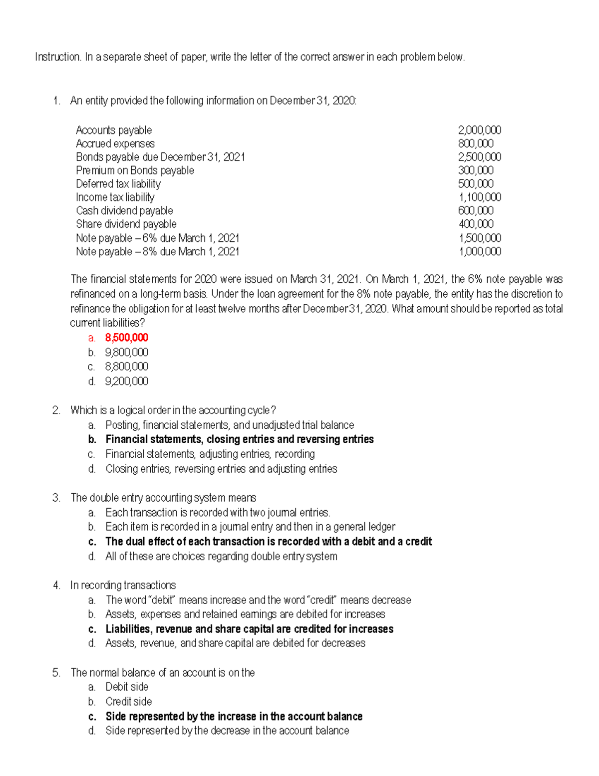 FAR - Financial Accounting and Reporting Preboard exam Intermediate ...