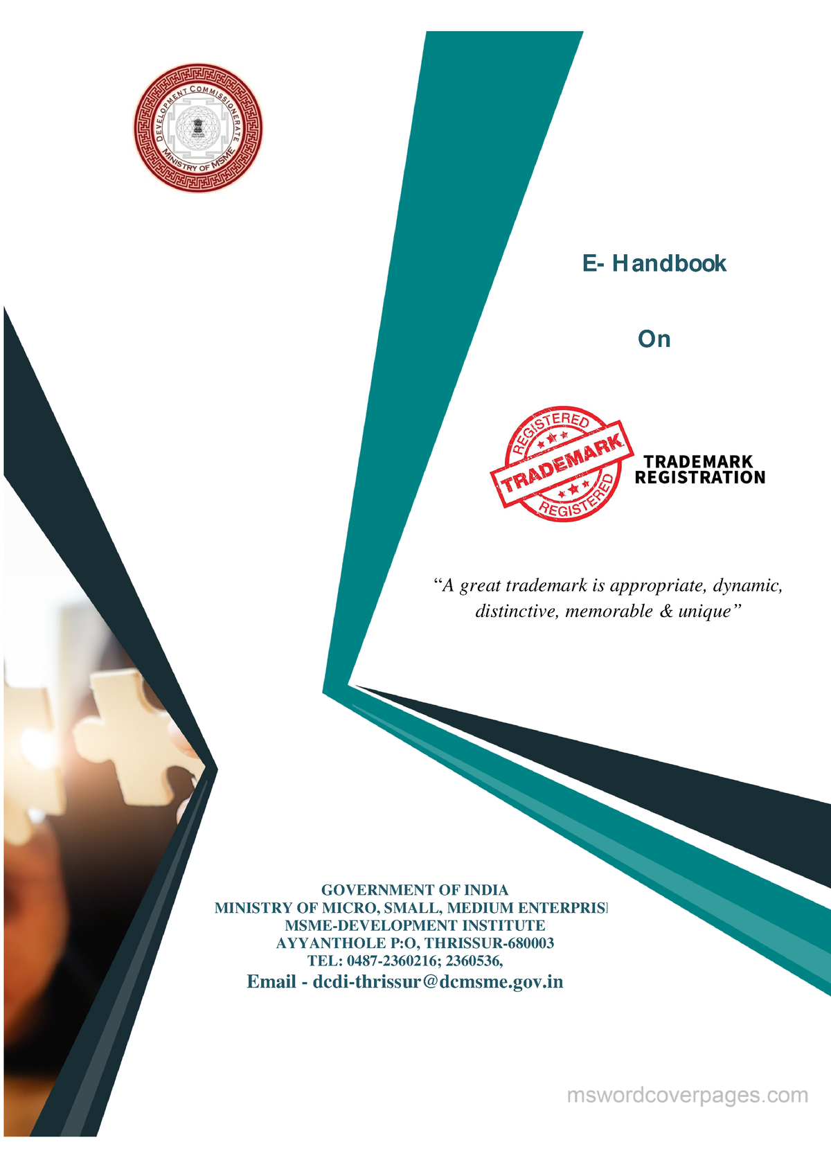 Handbook On Trademark Registration - E- Handbook On “A Great Trademark ...