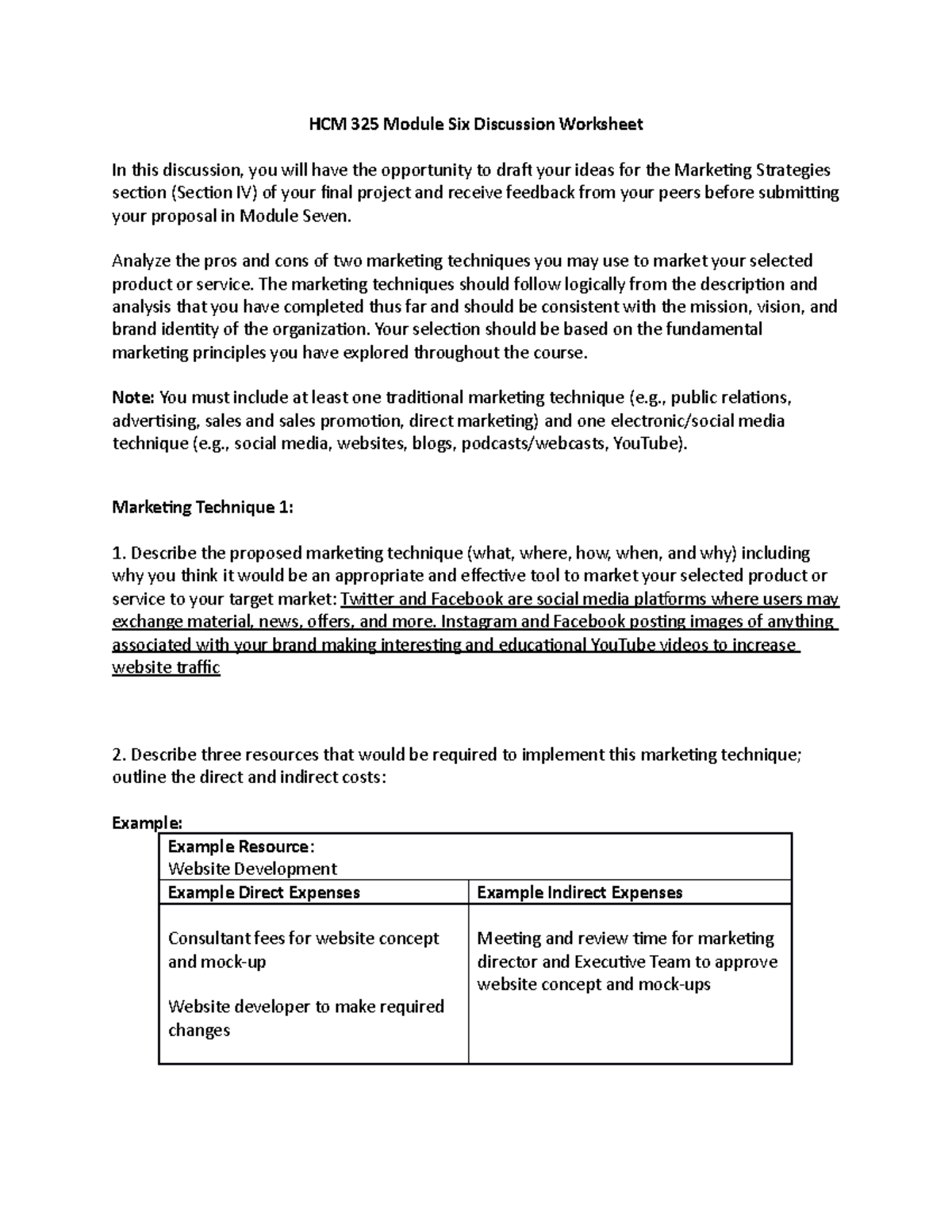 HCM 325 Module Six Discussion Worksheet - Analyze The Pros And Cons Of ...