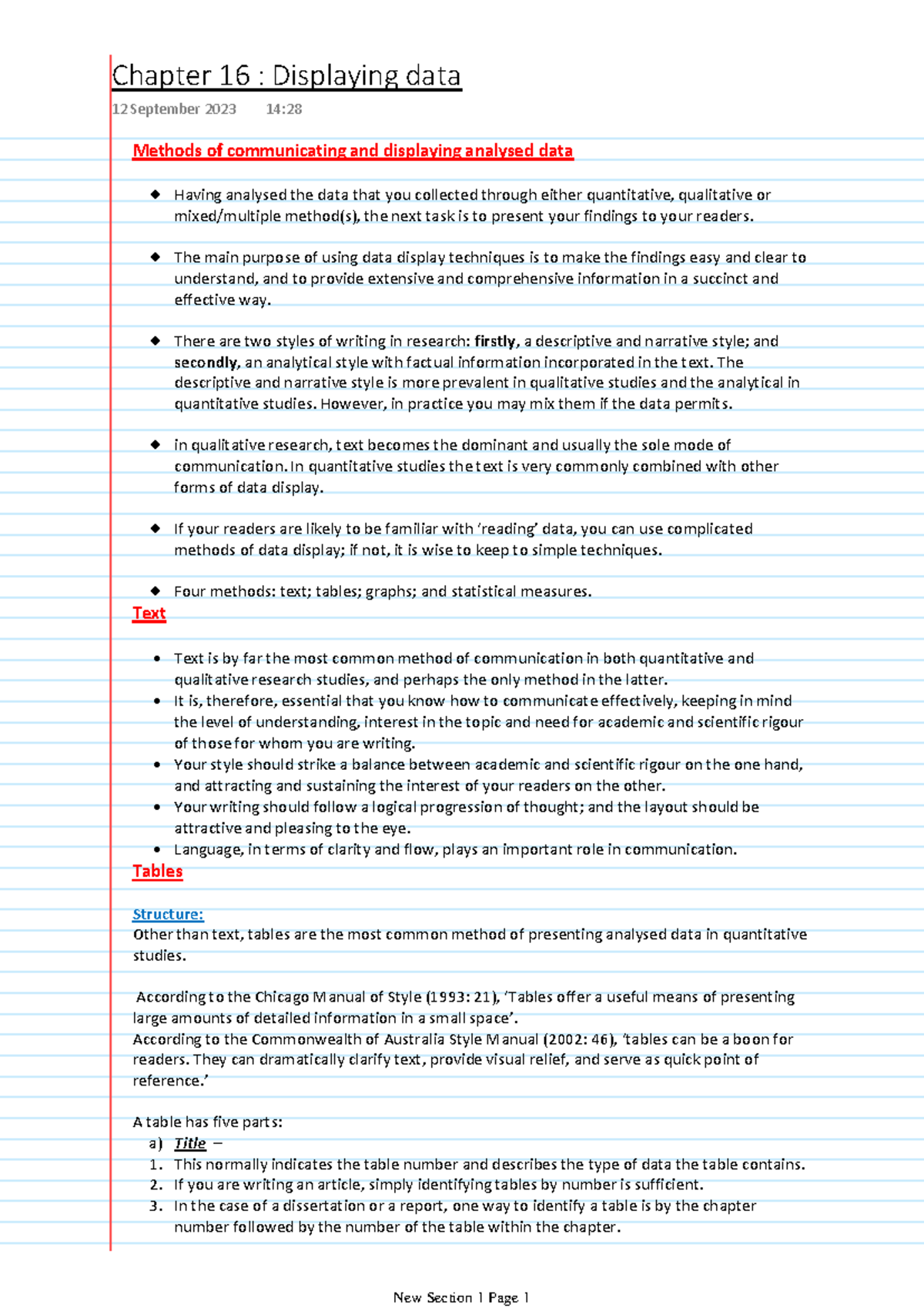 Chapter 16 Research Methodology - Methods of communicating and ...