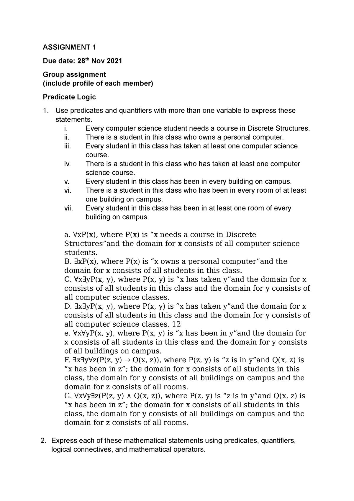 discrete mathematics nptel assignment solutions