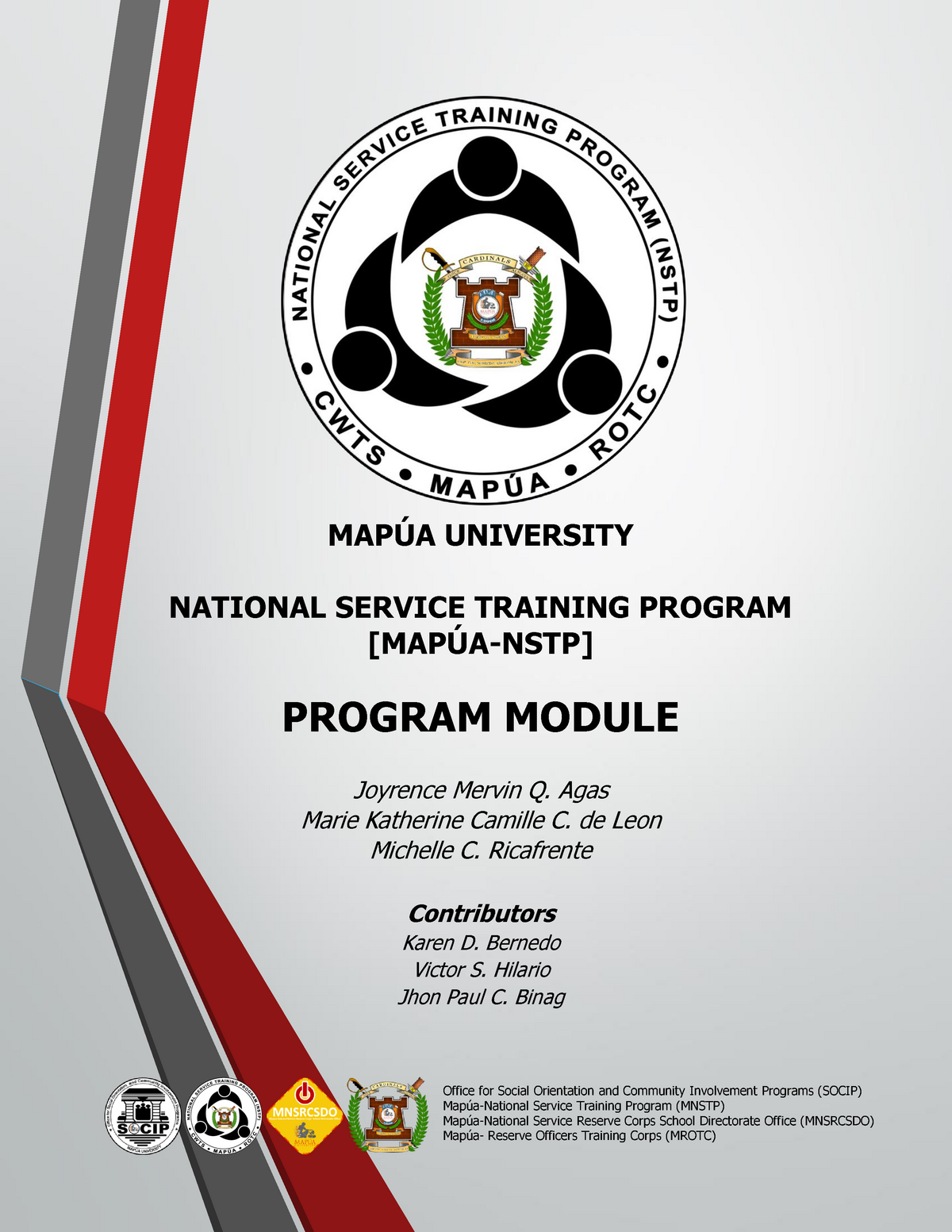 NSTP 2019 Module - MAPÚA UNIVERSITY NATIONAL SERVICE TRAINING PROGRAM ...