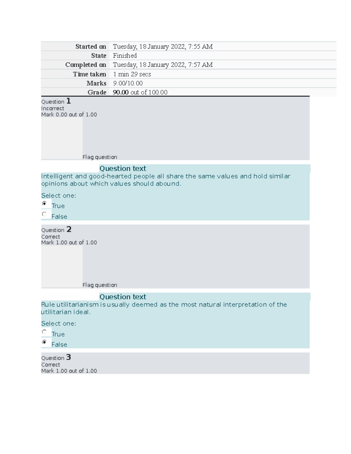 Business Ethics PQ2 - BAMM6206 Human Resource Management - Started on ...