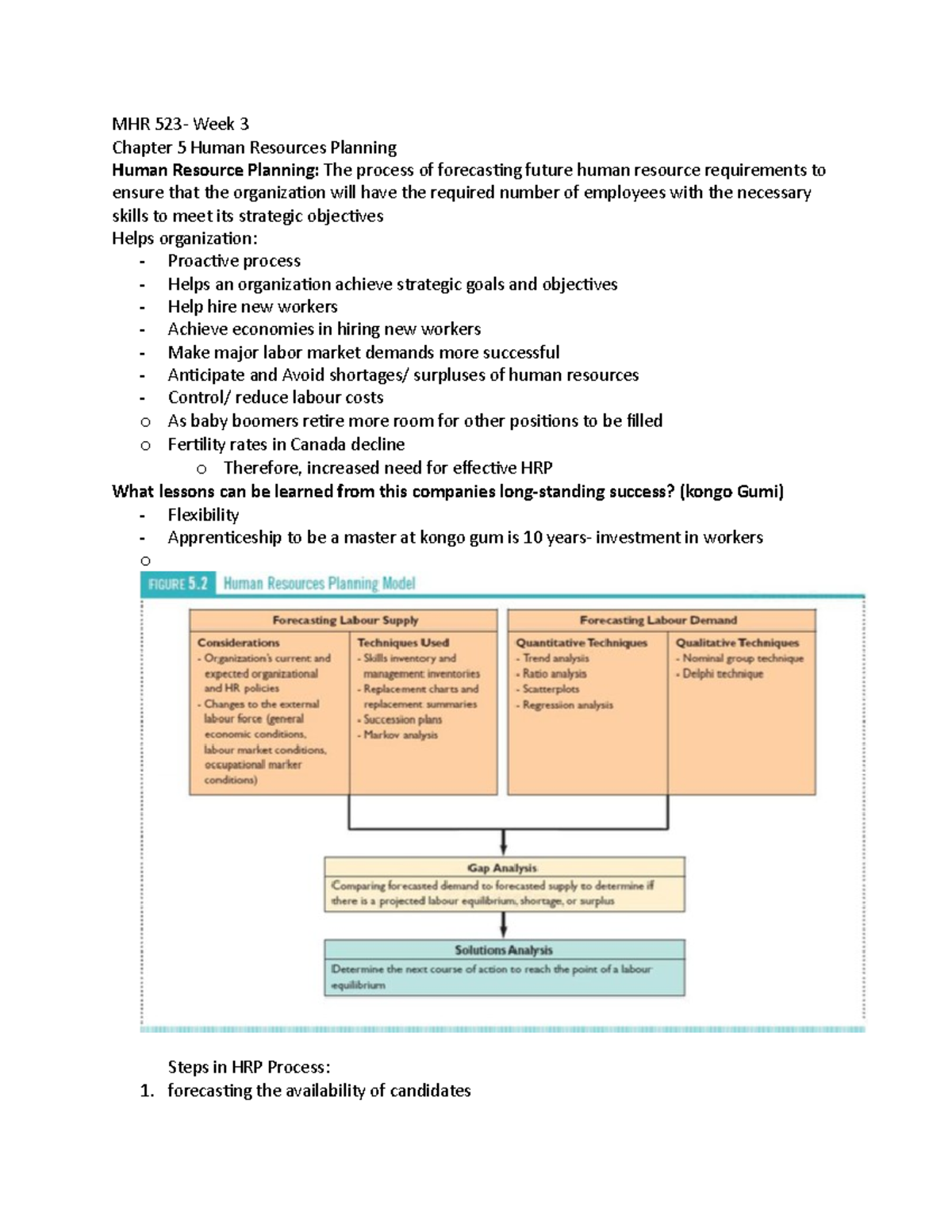 MHR 523-wek 3 - Lecture Notes 3 - MHR 523- Week 3 Chapter 5 Human ...