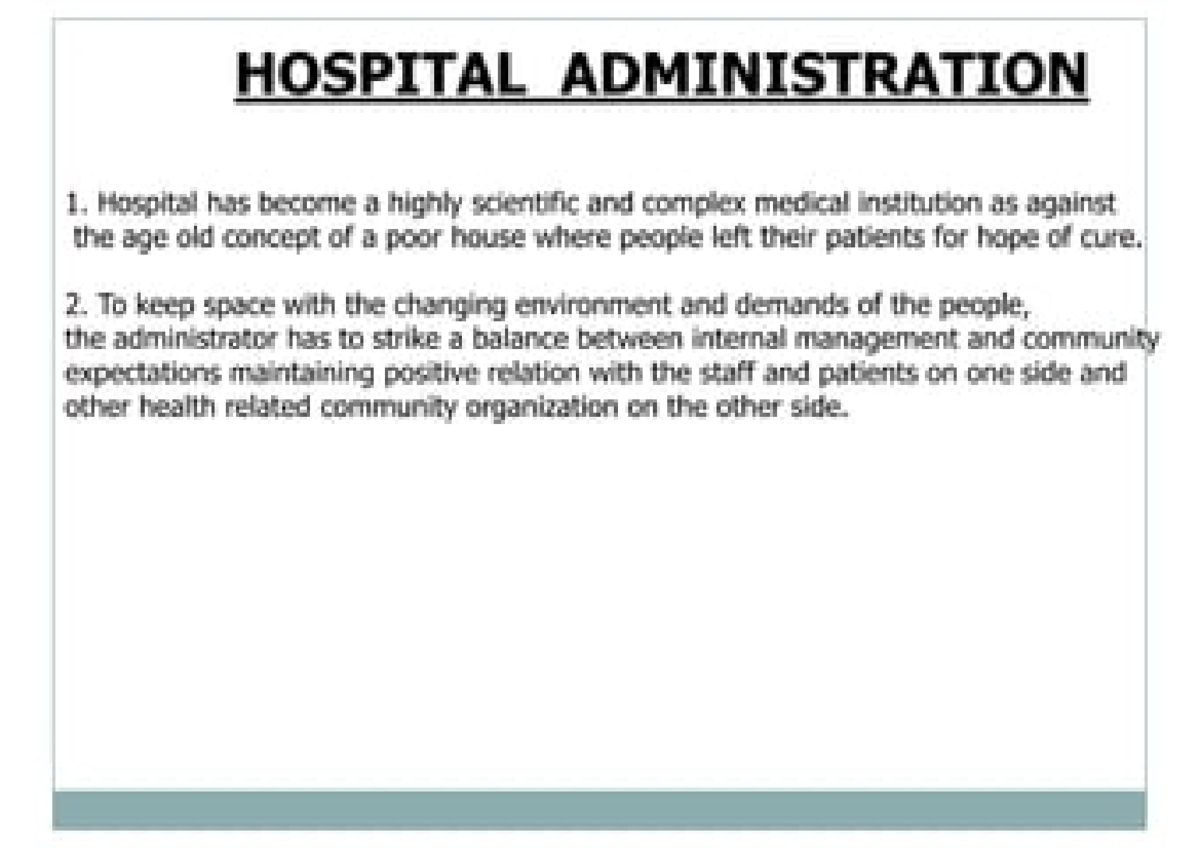 thesis topics for masters in hospital administration