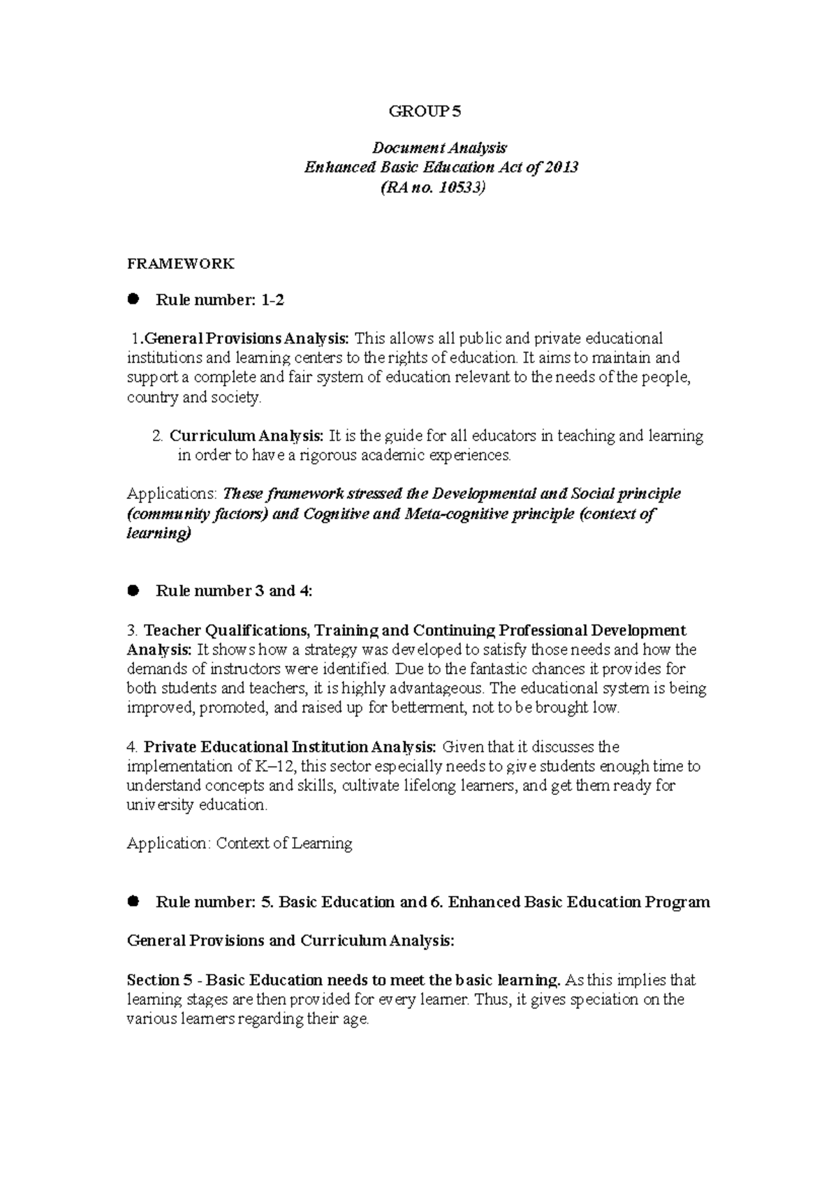 Group 5 Ed203 B Yey GROUP 5 Document Analysis Enhanced Basic 
