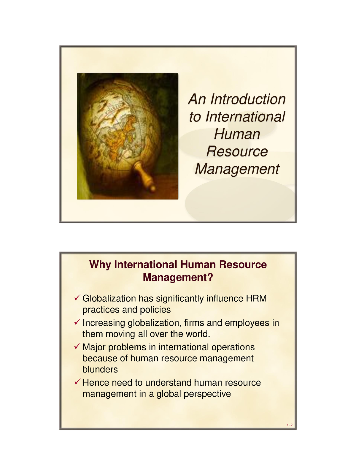 Lesson 2 Introduction To IHRM - An Introduction To International Human ...