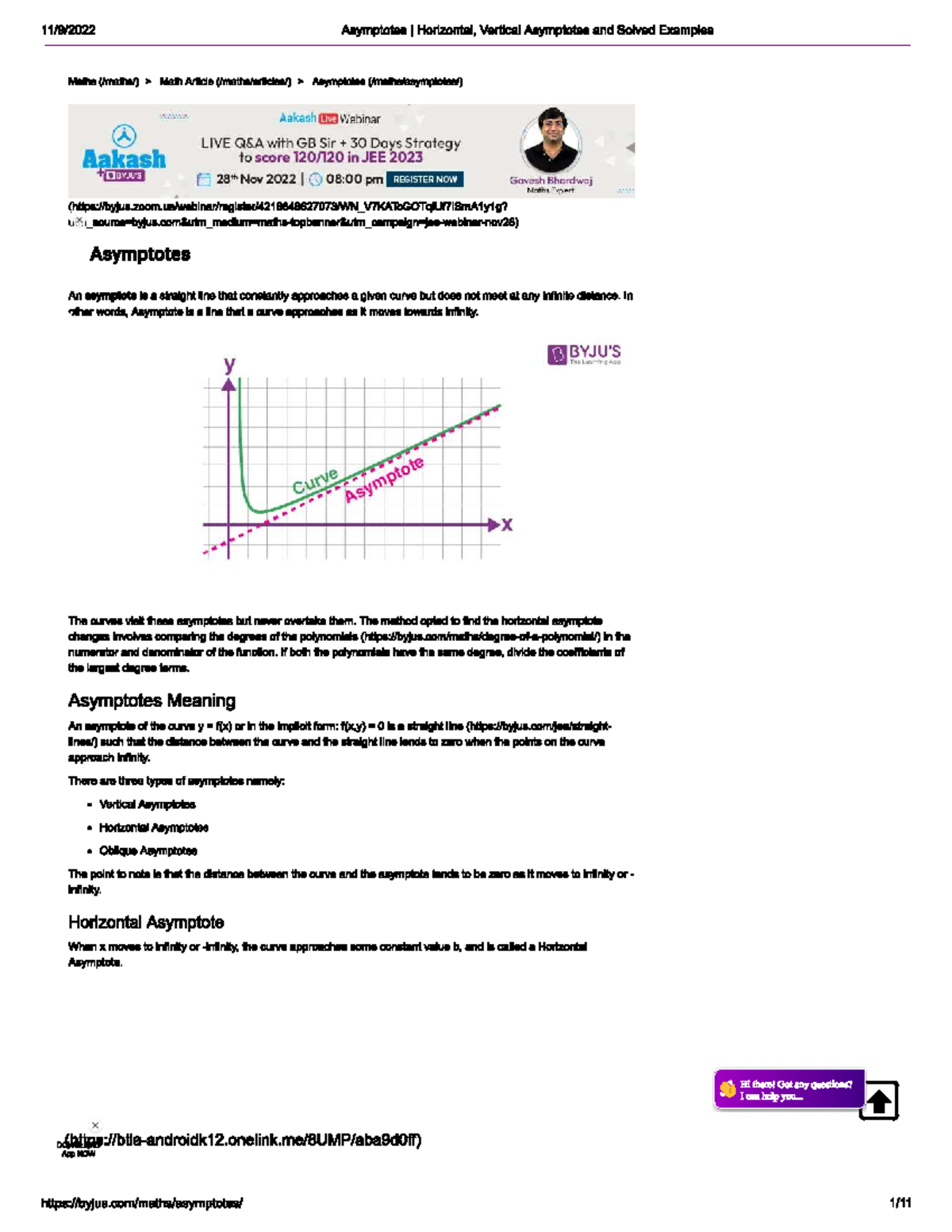 Asymptote - lecture notes - Physics - Studocu