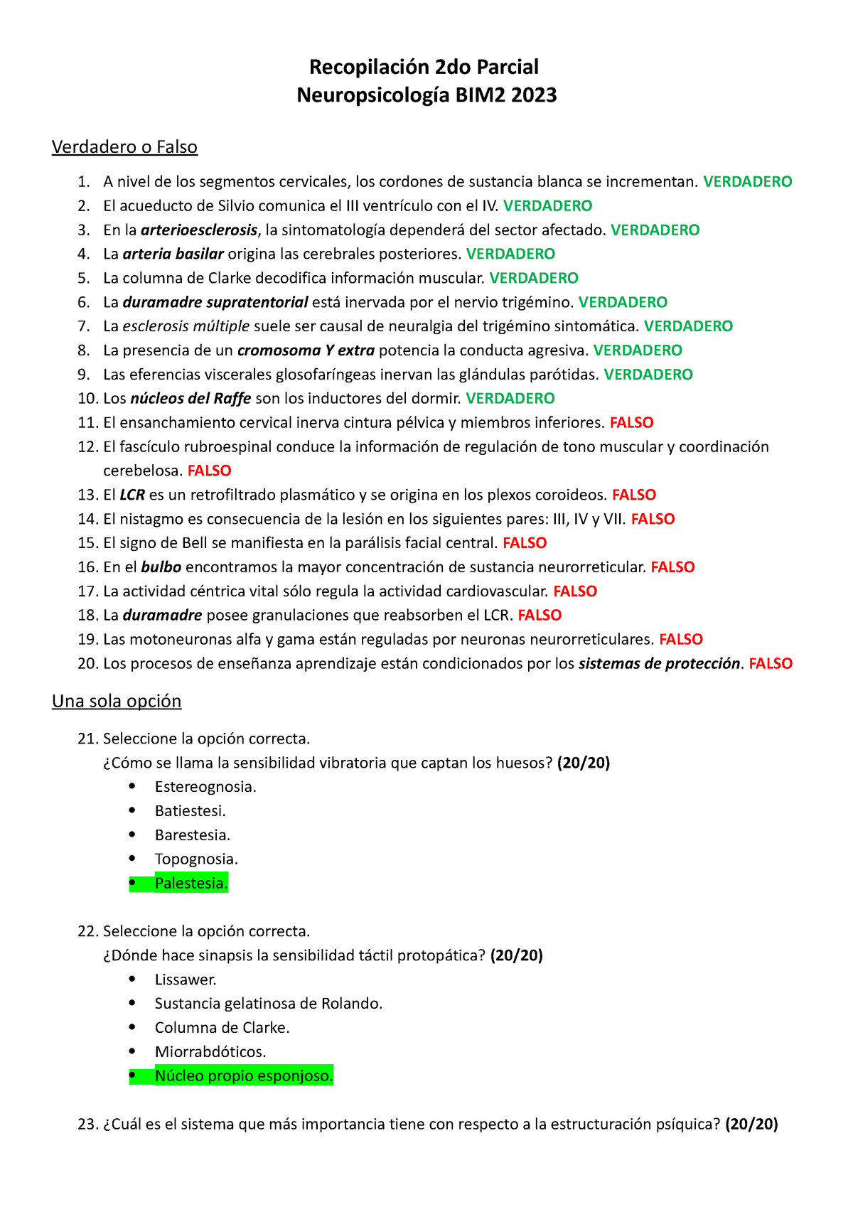 RECO 2DO Parcial Neuro 110723 - Recopilación 2do Parcial ...