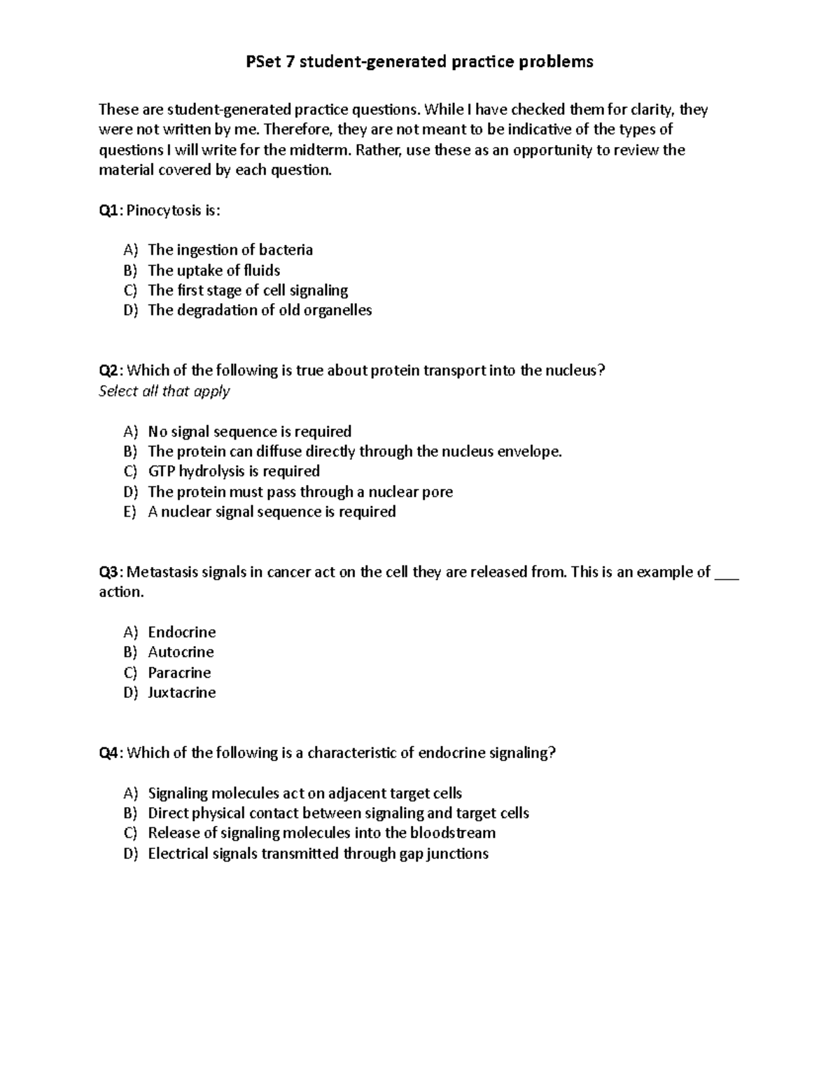 PSet 7 practice Qs - Student generated MT3 - These are student ...