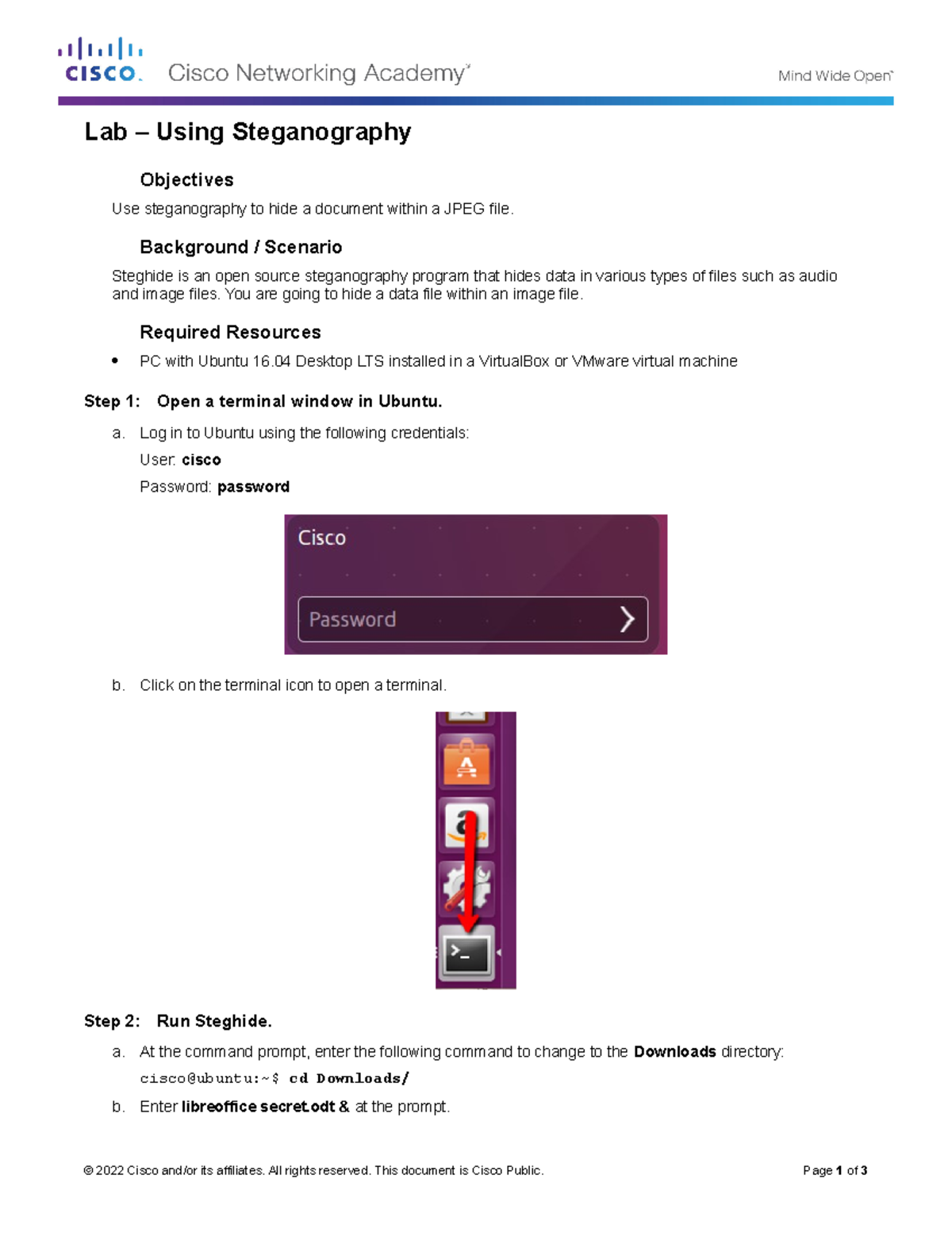 4.3.2.3 Lab - Using Steganography - Lab – Using Steganography ...