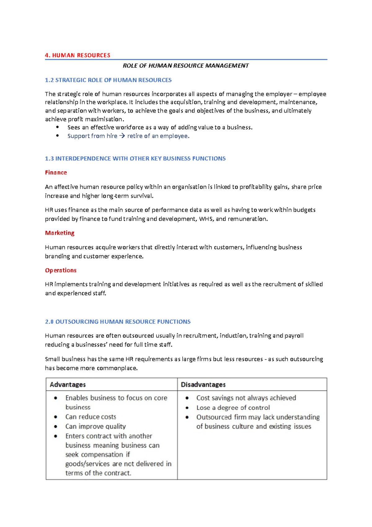 MOD 4 Human Resources - Module 4 Business Studies Notes - HUMAN ...