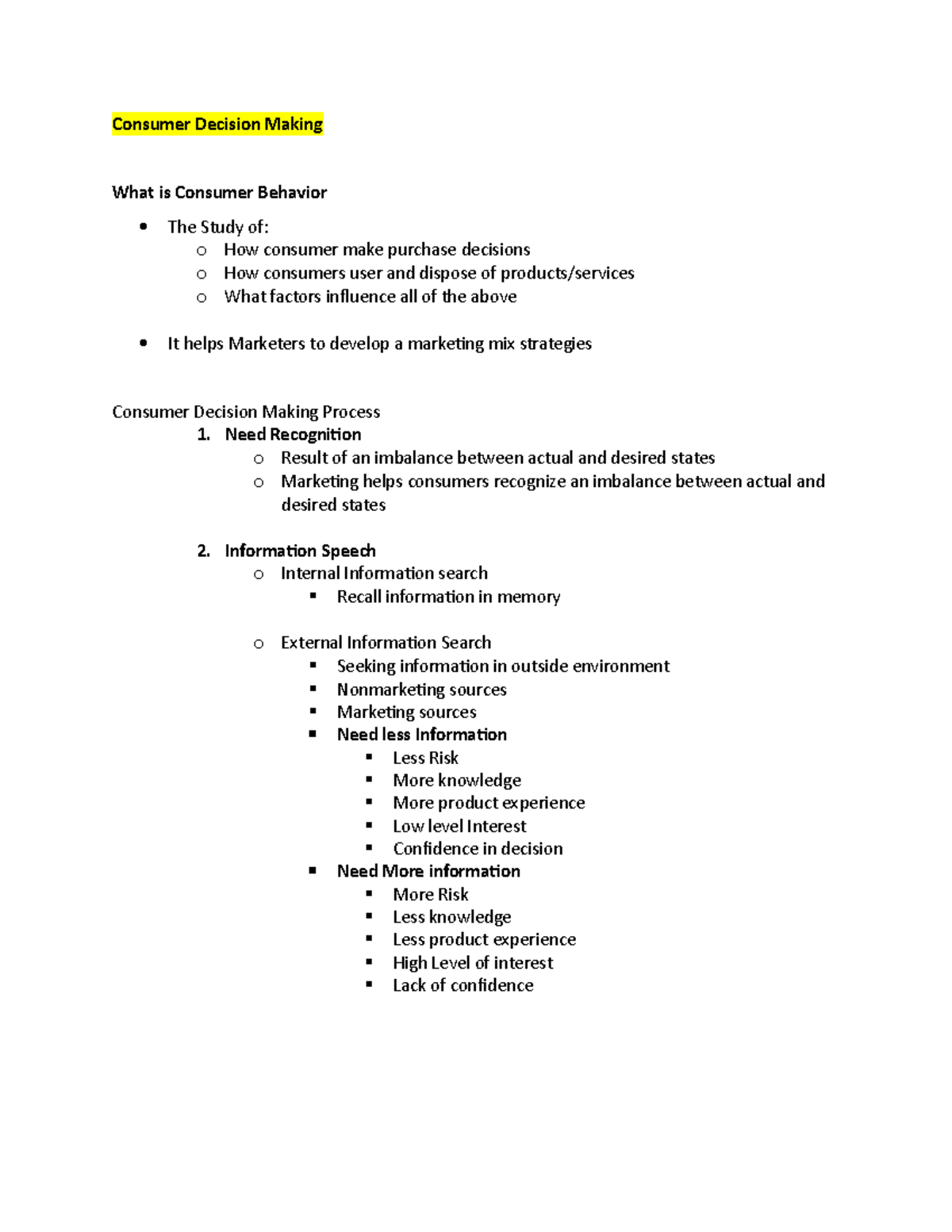 mkt-371-chapter-6-notes-consumer-decision-making-what-is-consumer