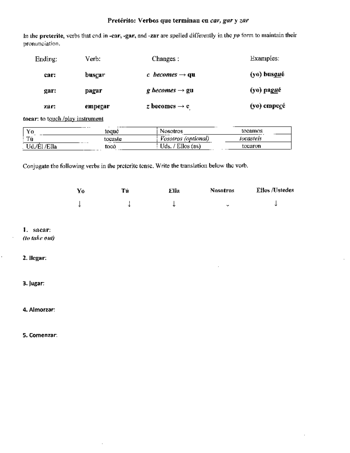 preterite-verbs-ending-in-car-gar-zar-info-and-practice-spansh30