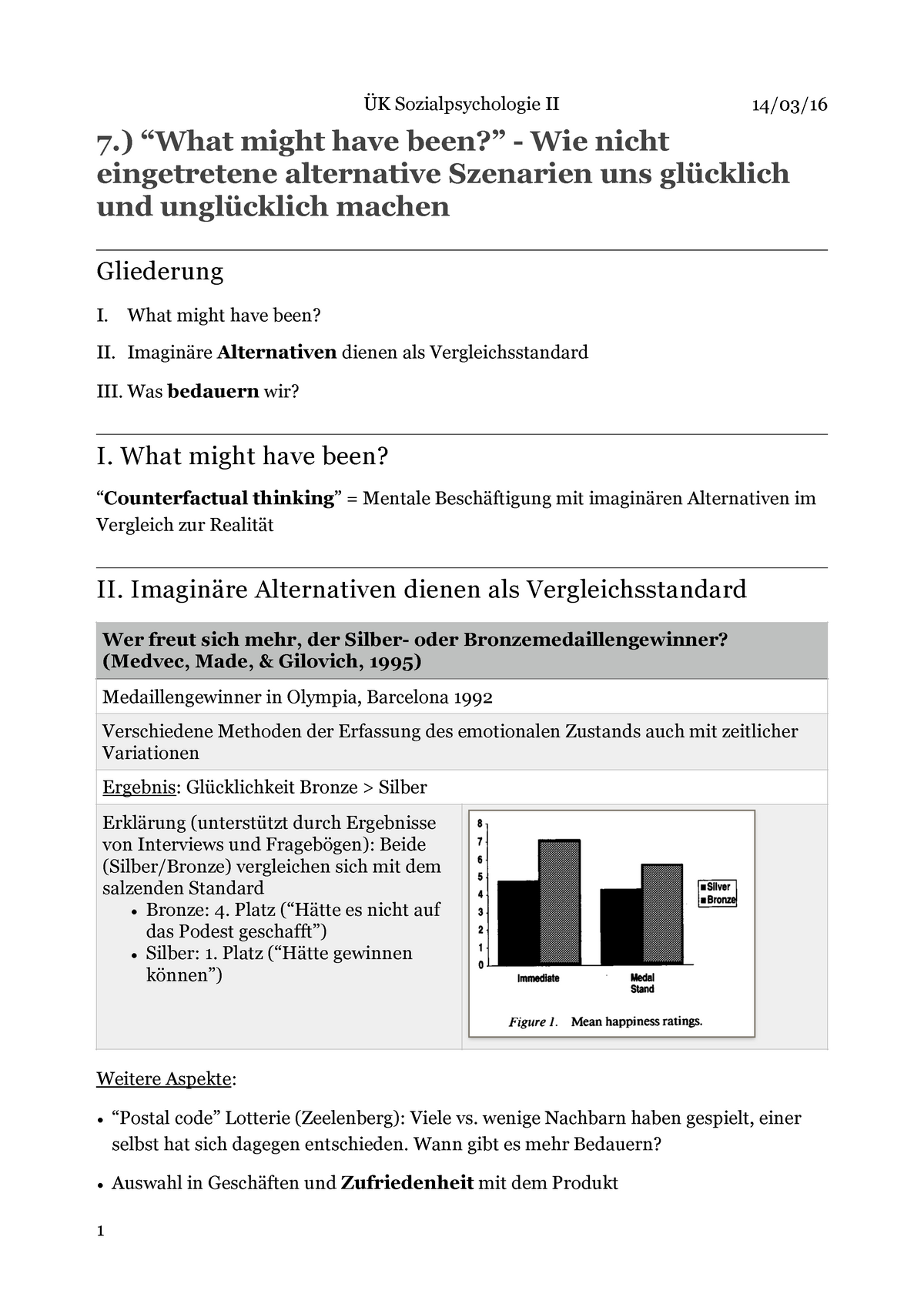 7 What Might Have Been 14 Sozialpsychologie Ii 7 Might Have Wie Nicht Eingetretene Studocu