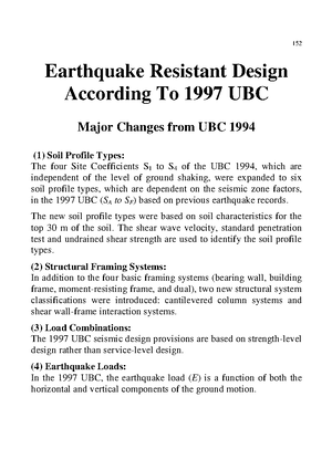 Static seismic load : UBC 1997 Soil Profile Type = Sc