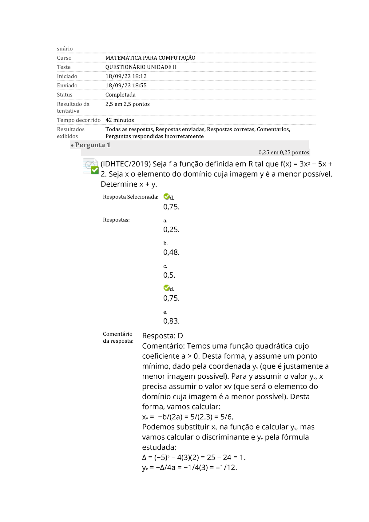 Matemática PARA Computação 2 - Su·rio Curso MATEM¡TICA PARA COMPUTA«√O ...