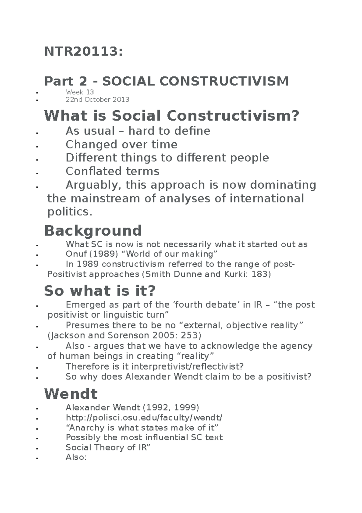 thesis argument about social constructivism