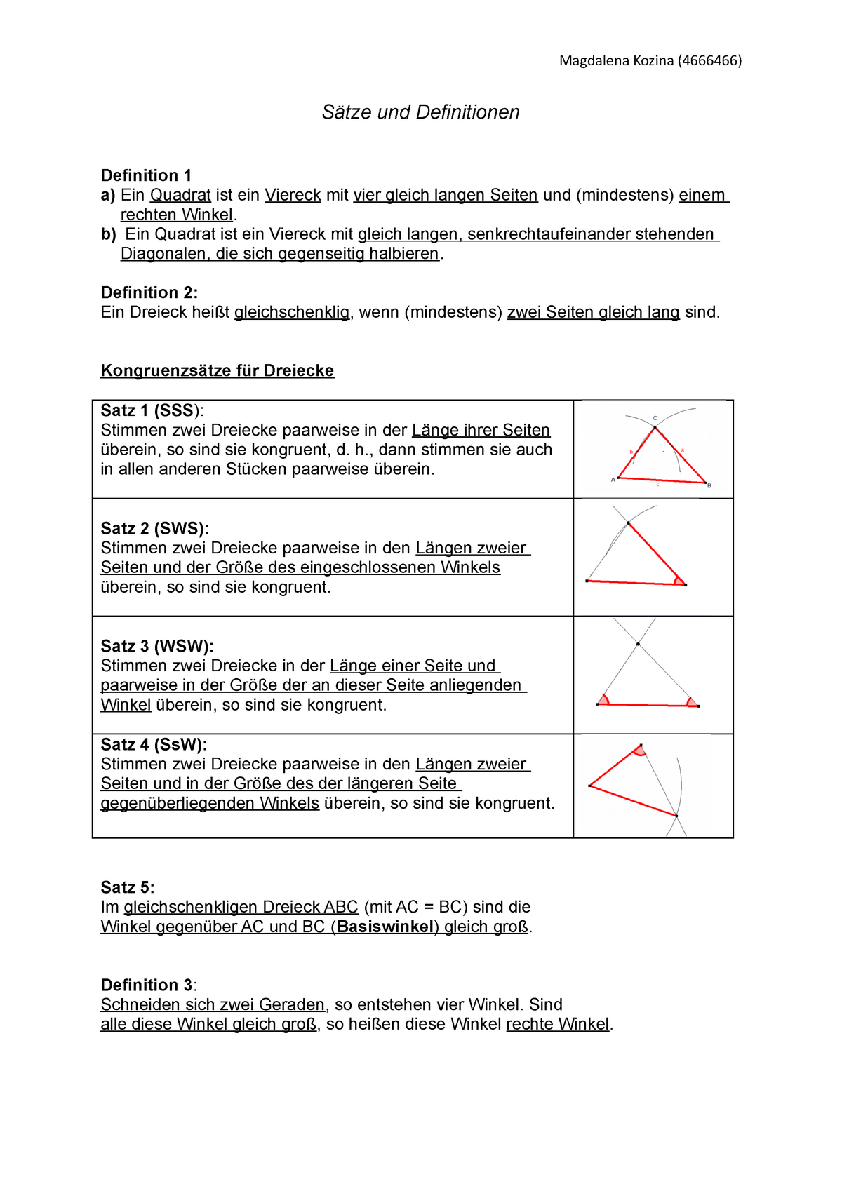 Viereck Definition Mathematik