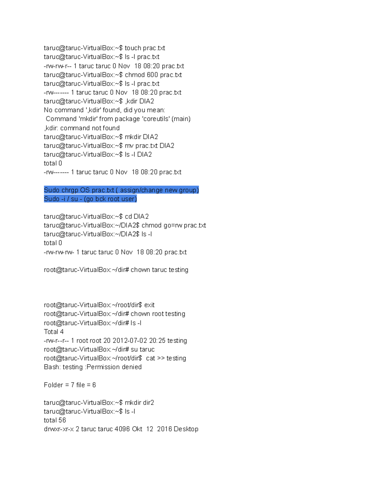 Practical Number 3 - Operating System Partial Answer sheet - taruc ...