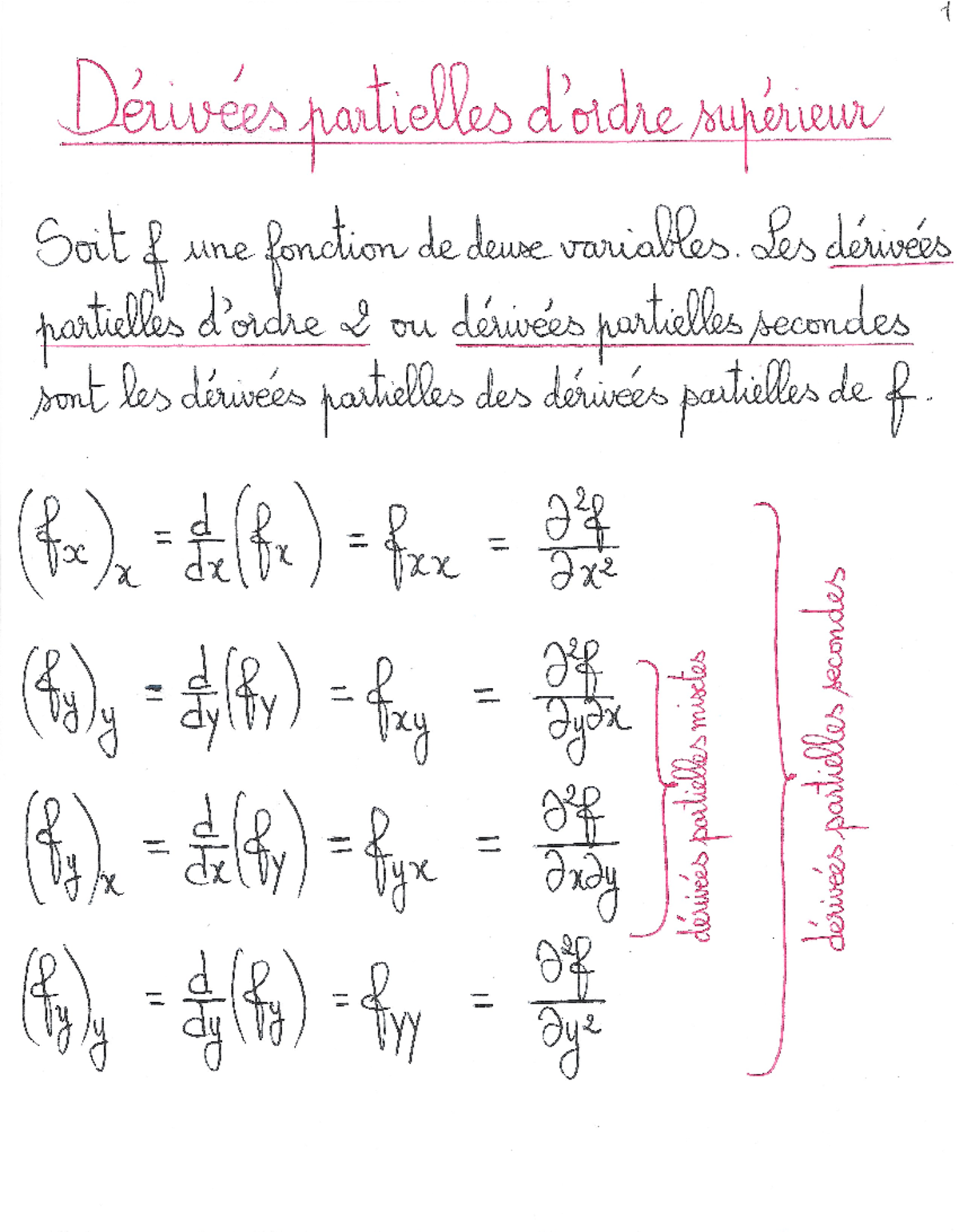 Cours 20 - Copy - fonctions a deux variables - MAT1722 - Studocu