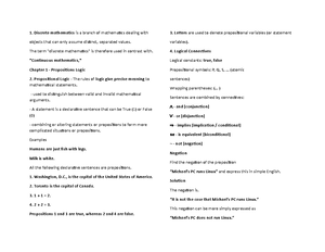 CHAP 3 - Predicate and Quantifiers - Predicate Logic A predicate is a ...