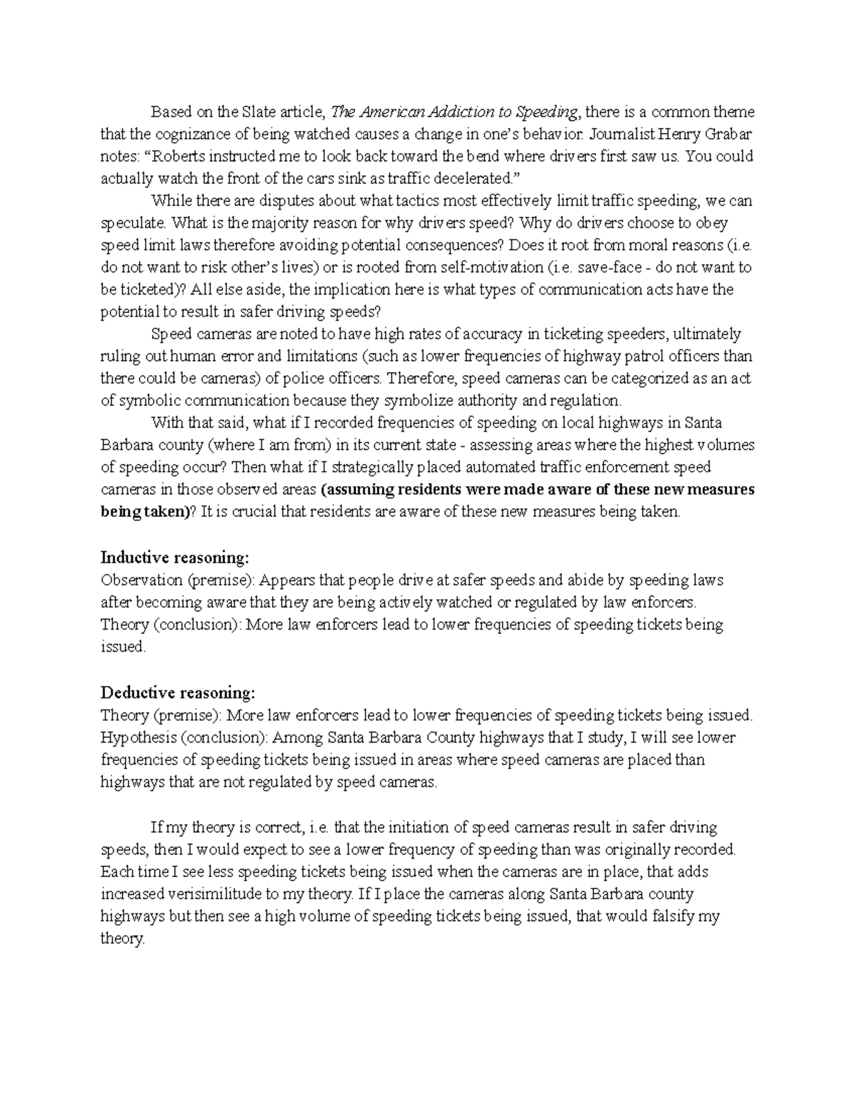 Comm100 Week2Response Paper Jones - Based on the Slate article, The ...