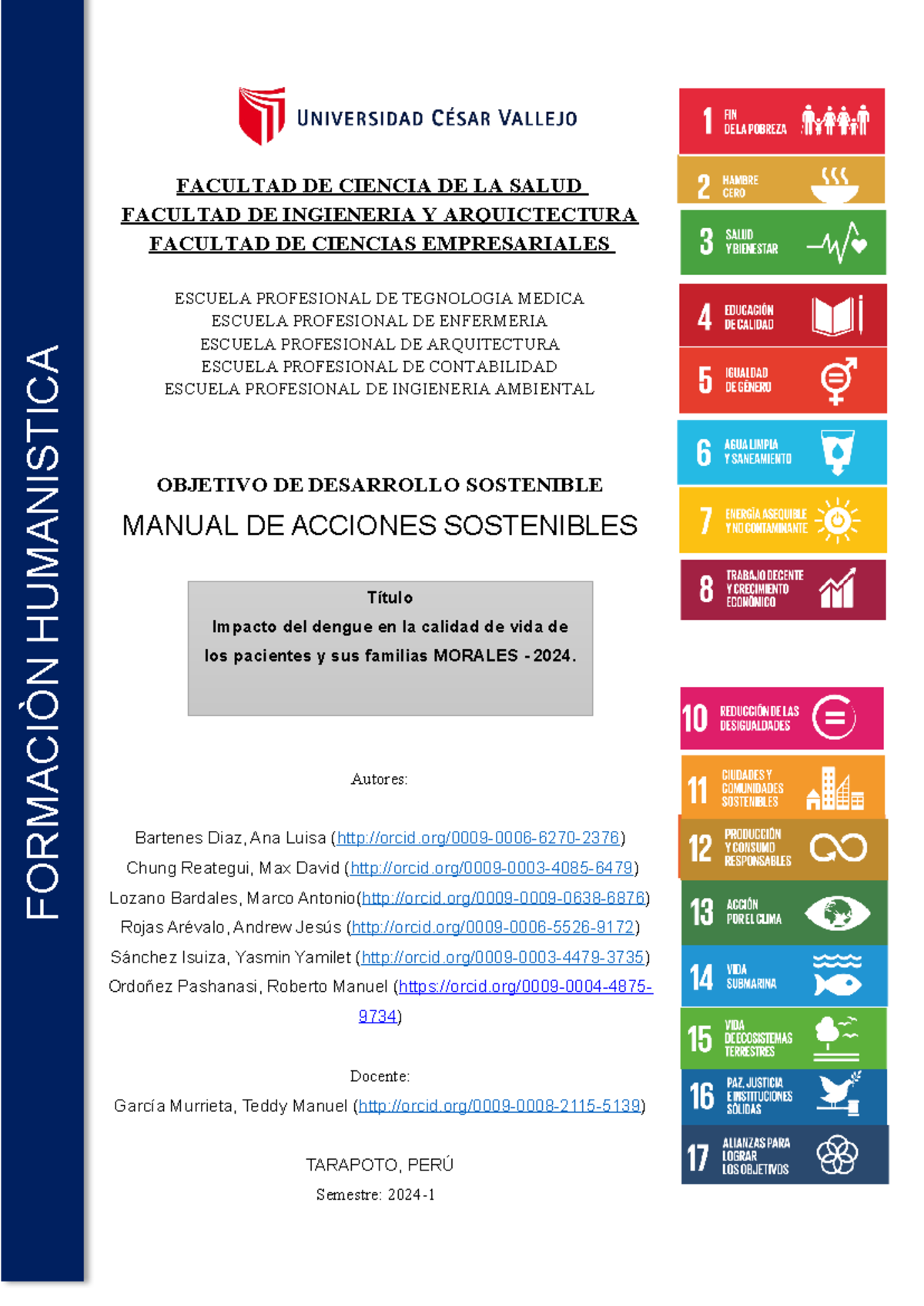 Manual de acciones sostenibles ODS (1) examen[ 2 - FACULTAD DE CIENCIA ...