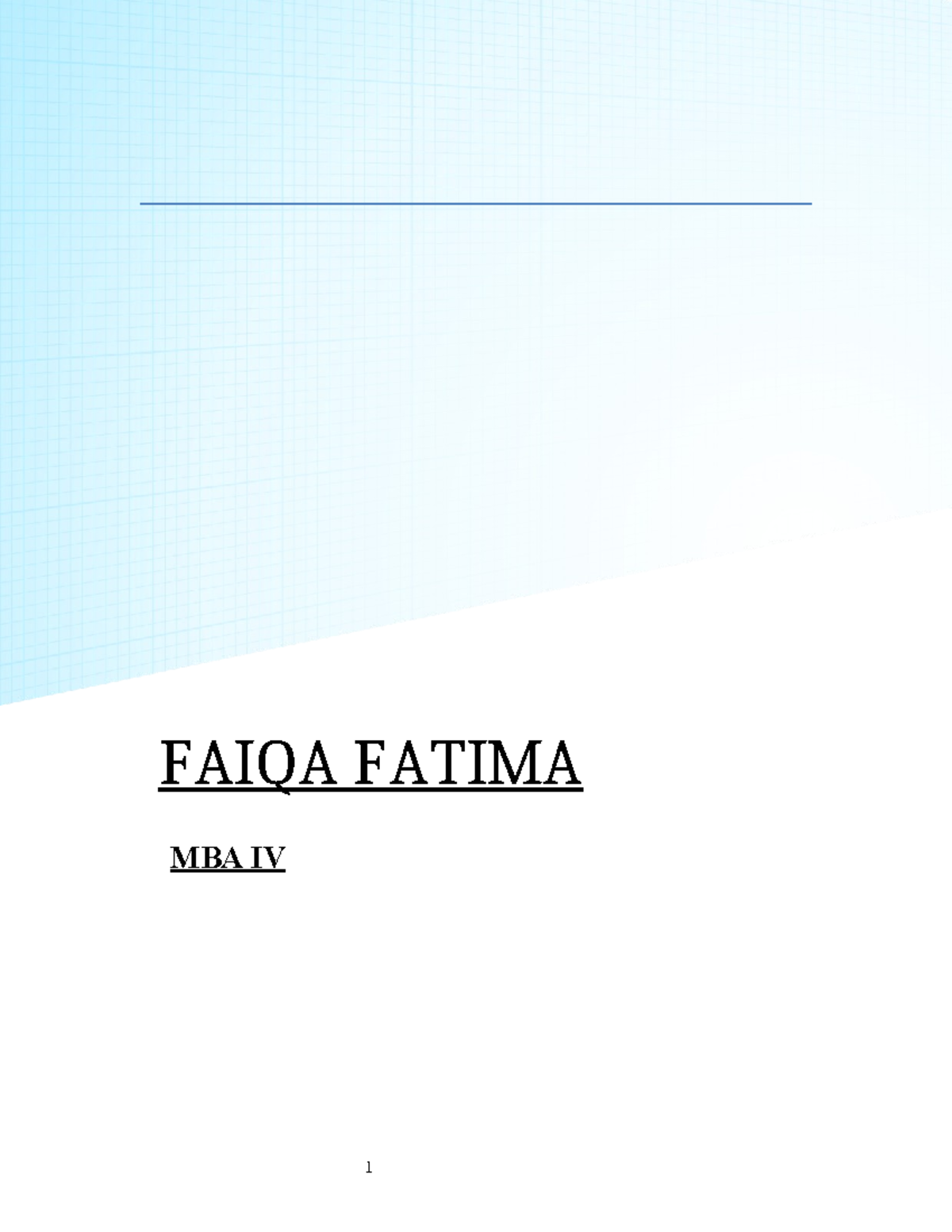Mission Vision - mba - FAIQA FATIMA MBA IV WHAT CAN BE DONE: Limited ...