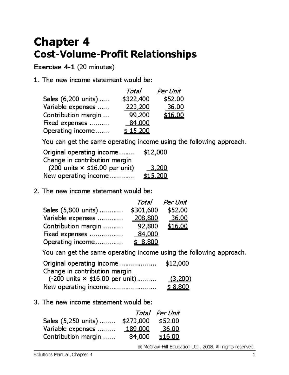 Managerial Accounting 11th Canadian Edition Solutions Chapter 4 ...